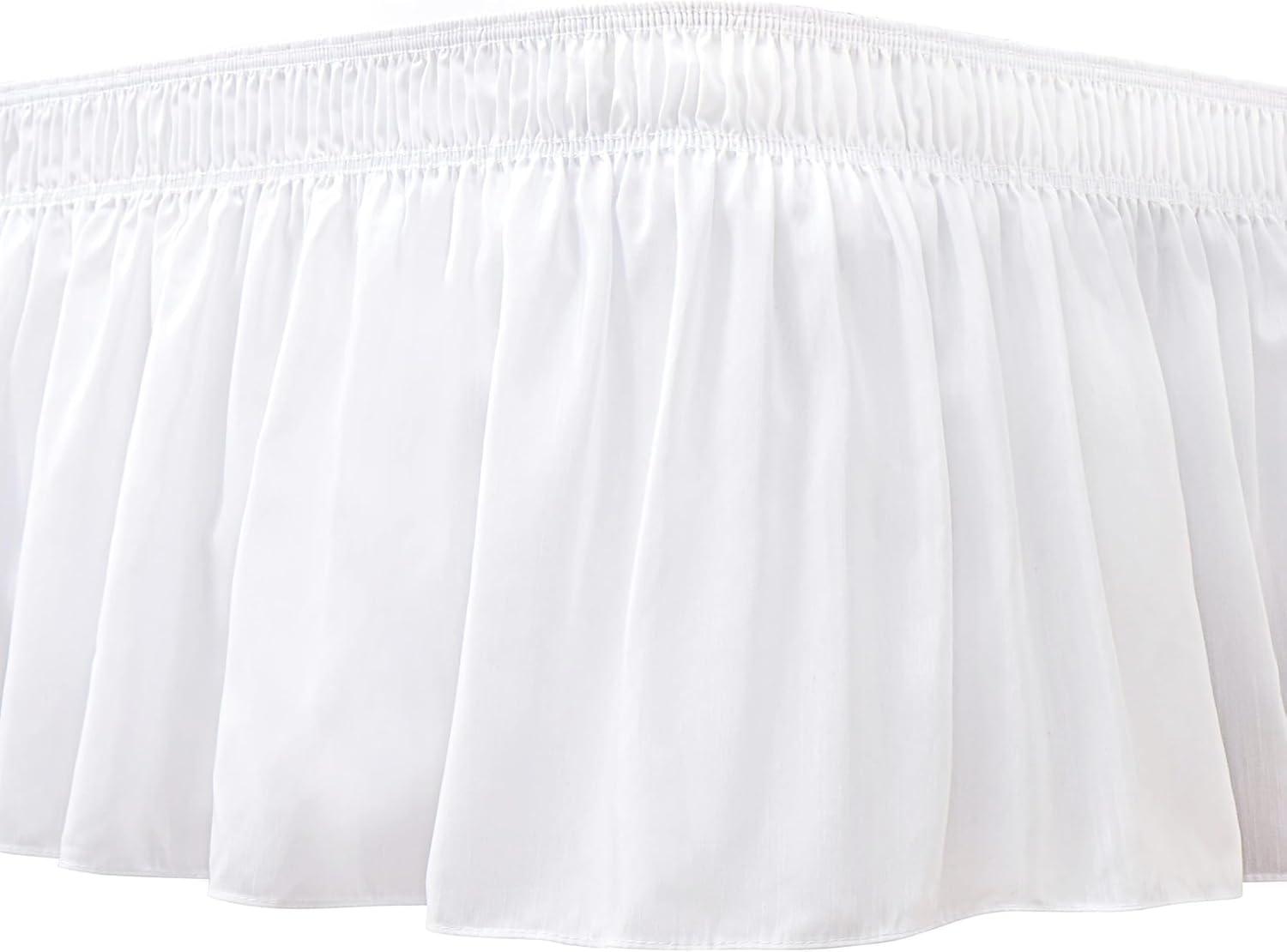 14-Inch Drop Queen Bed Skirt White