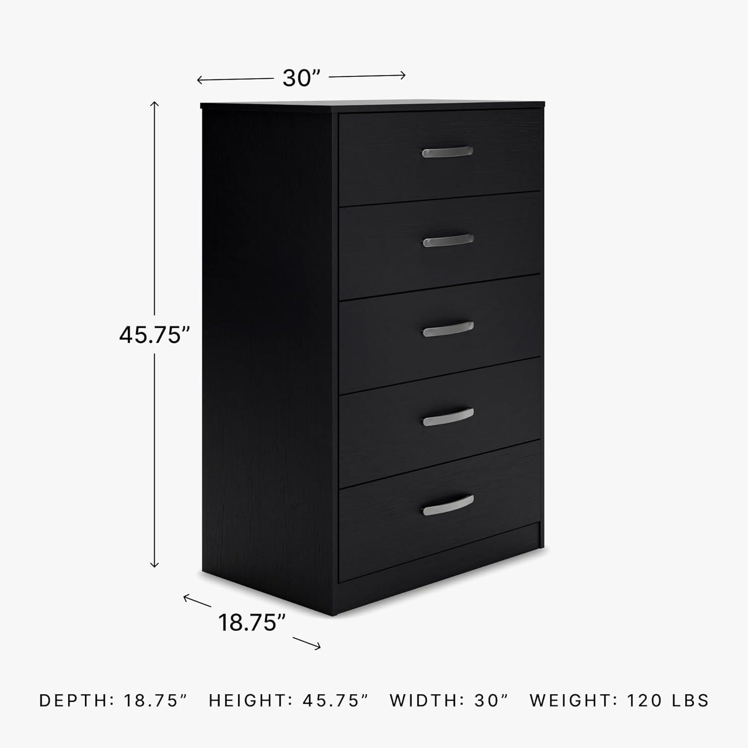 Latitude Run® Dymone 29.88'' W 5 - Drawer Dresser