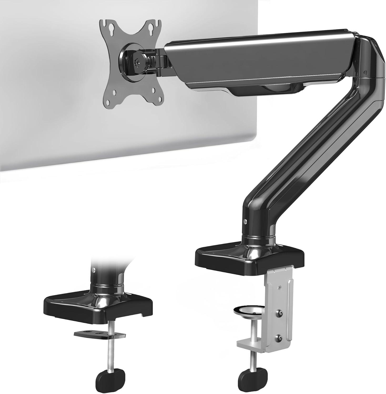 Counterbalance Gas Spring Desk Mount Monitor Stand w/ USB | Screens up to 32"