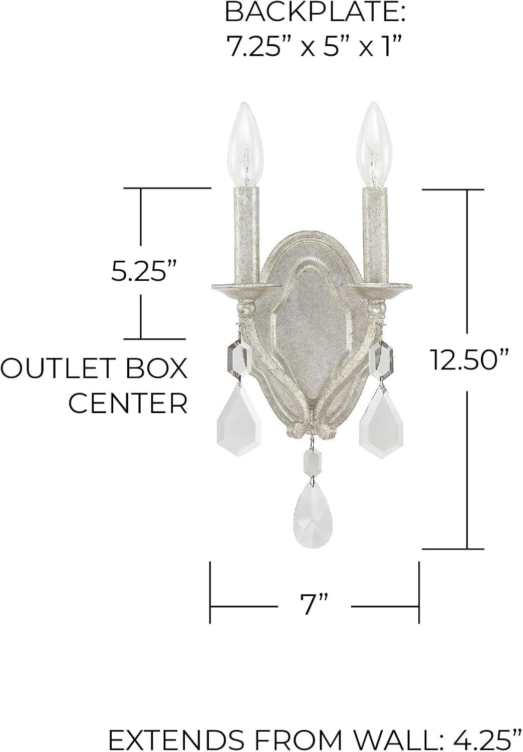 Capital Lighting 1617AS-CR Two Light Wall Sconce