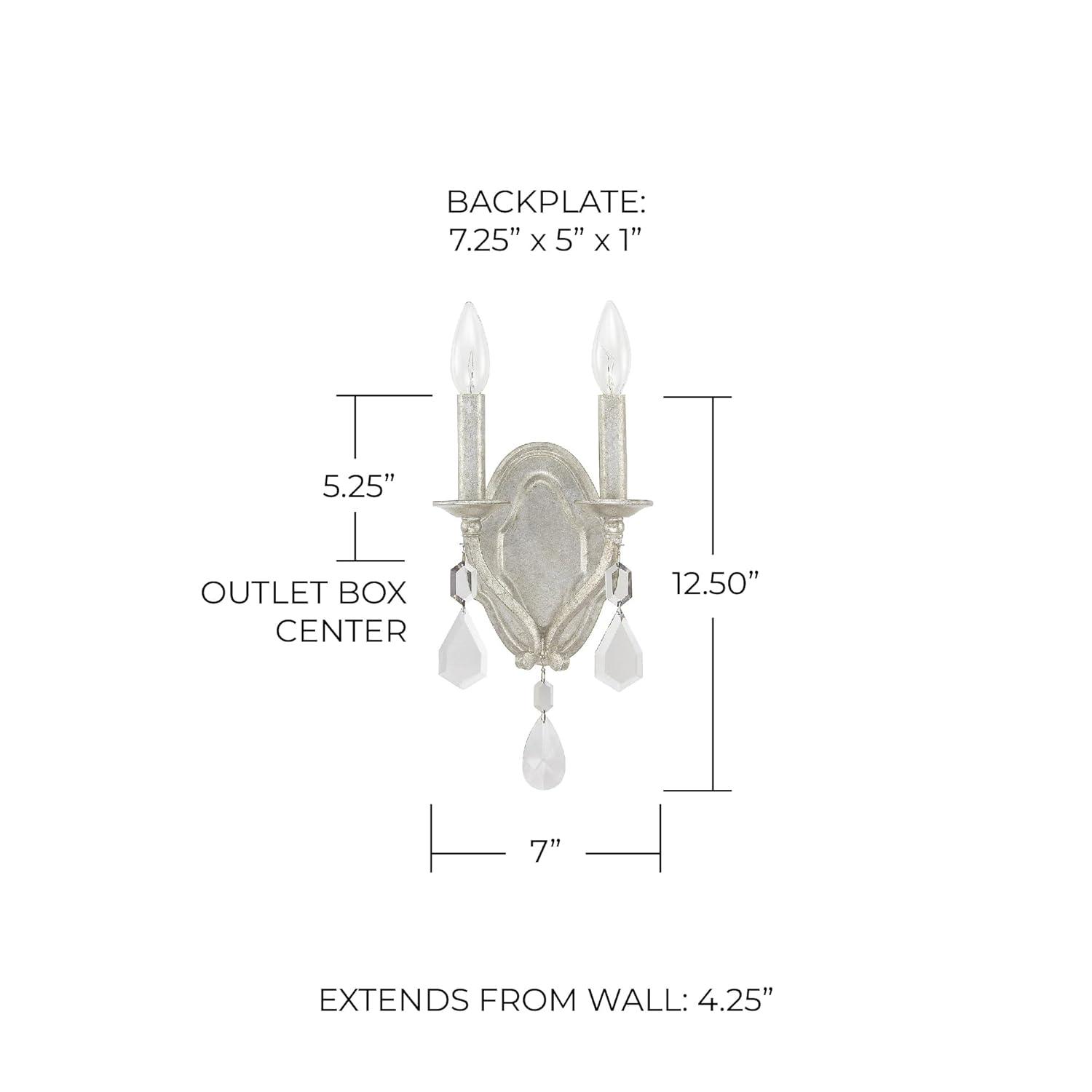 Capital Lighting Blakely 2 - Light Wall Light in  Antique Silver