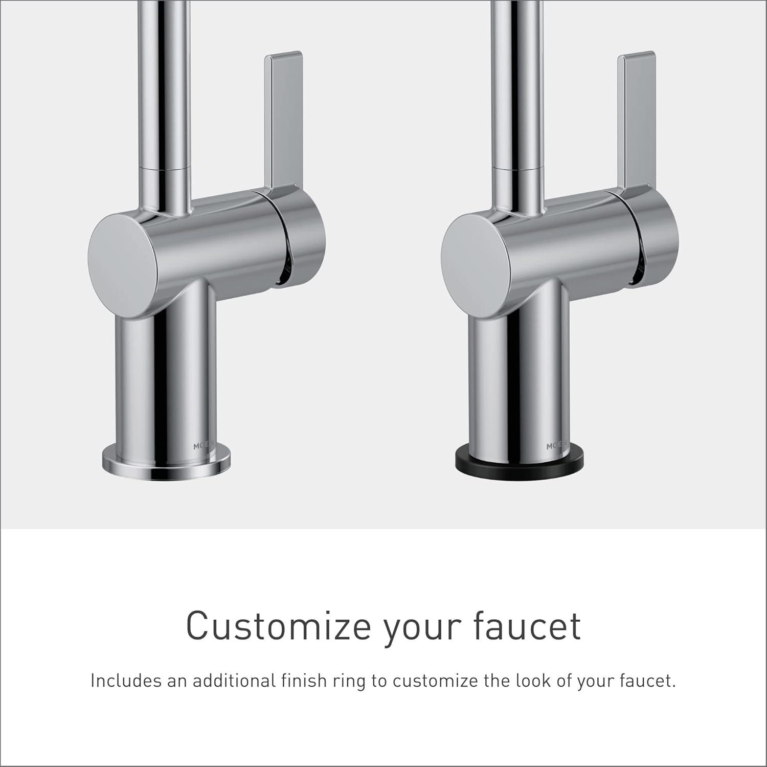 Cia Single Hole Bathroom Faucet, Modern One Handle Bathroom Sink Faucet with Drain Assembly