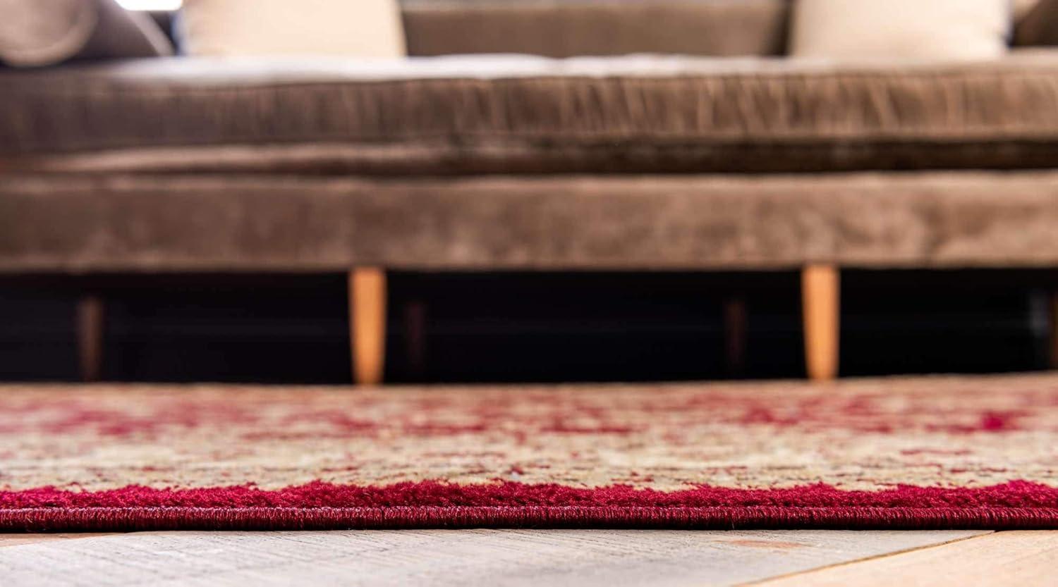 Unique Loom Voyage Collection Area Rug - St. Louis (2' 2" x 3' 1" Rectangle Red/Gold)