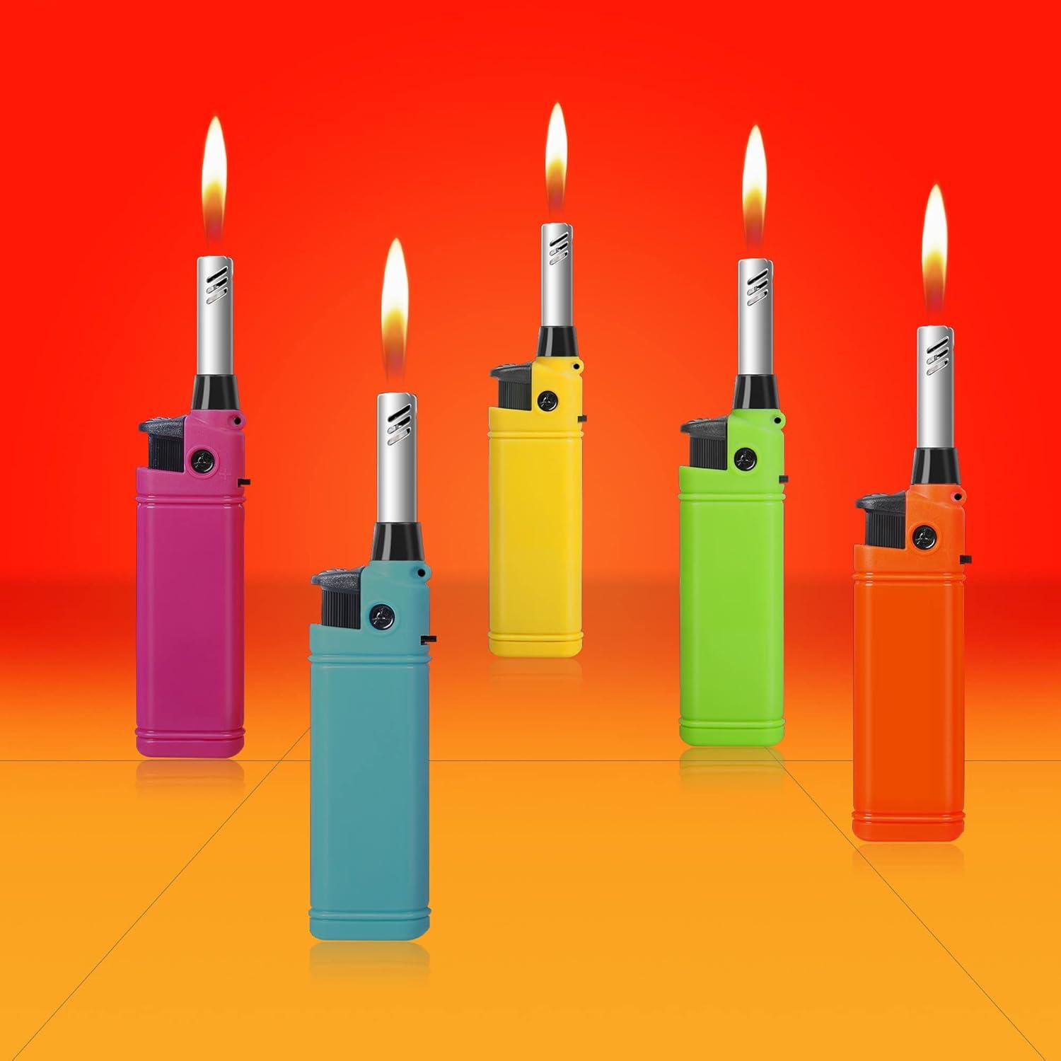 Navpeak Mini Handy Refillable Candle Lighter Set in Assorted Colors