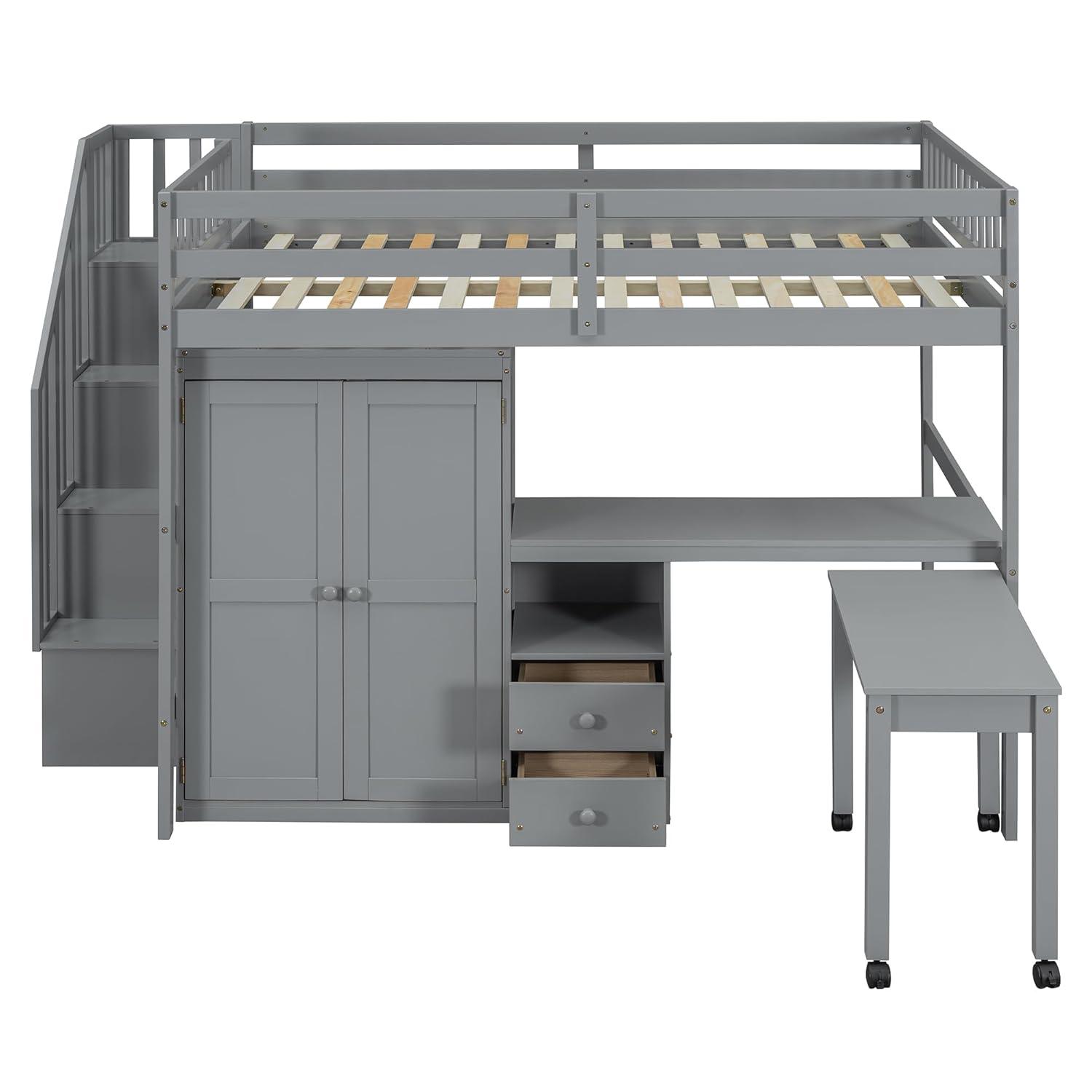 Reprise Designs Desk & Wardrobe – Space-Saving Multifunctional Loft Bed