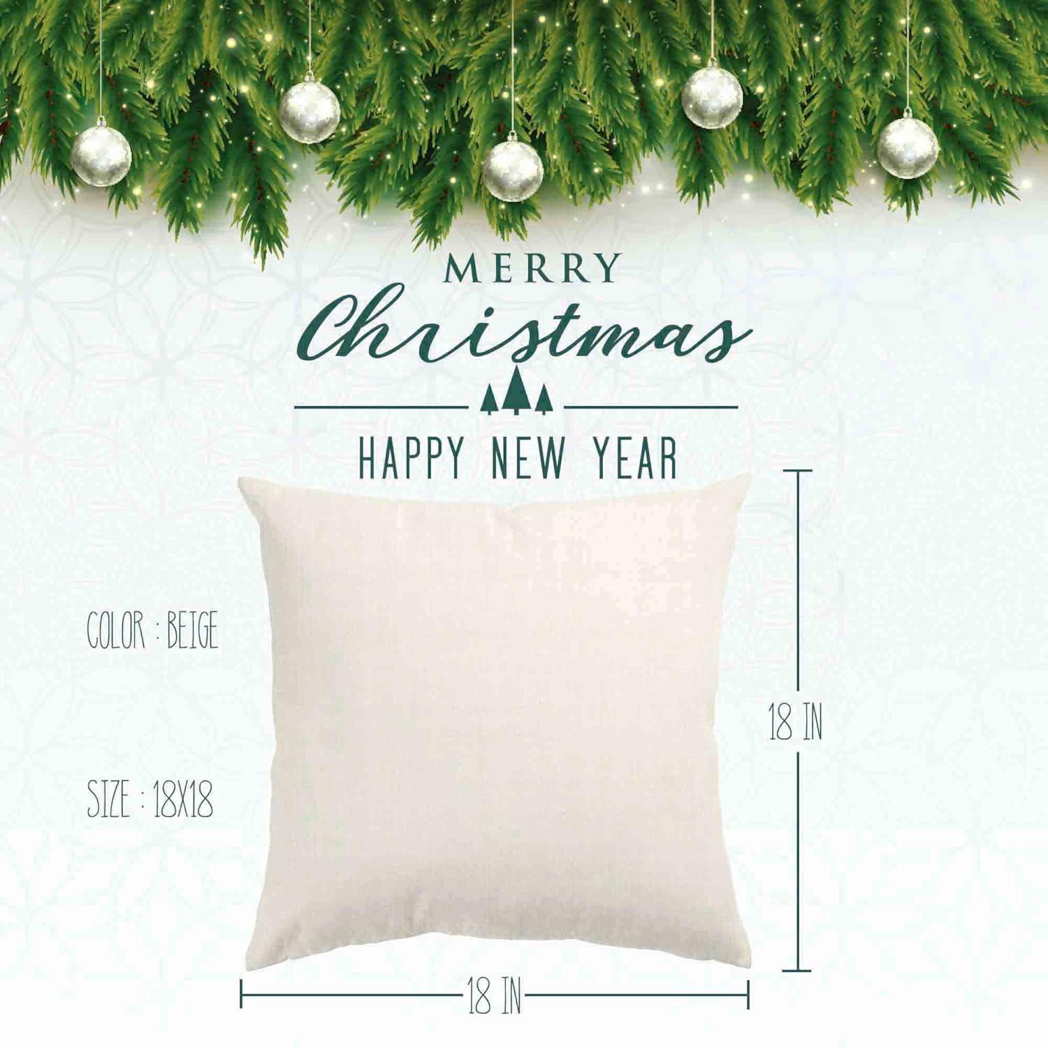 Glaring Christmas Pillow Covers 18x18 Set of 4 Farmhouse Christmas Decorations Merry Tree Joy Let It Snow FA La La Winter Holiday Decor Throw Cushion Case for Home Couch