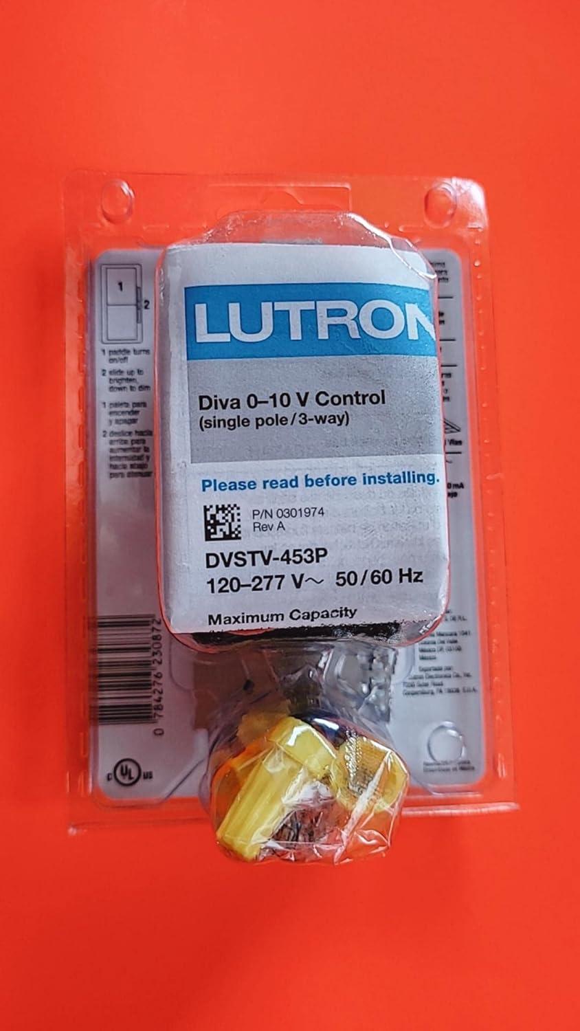Lutron Diva Dimmer for LED/Fluorescent Fixtures, Single-Pole or 3-Way, White