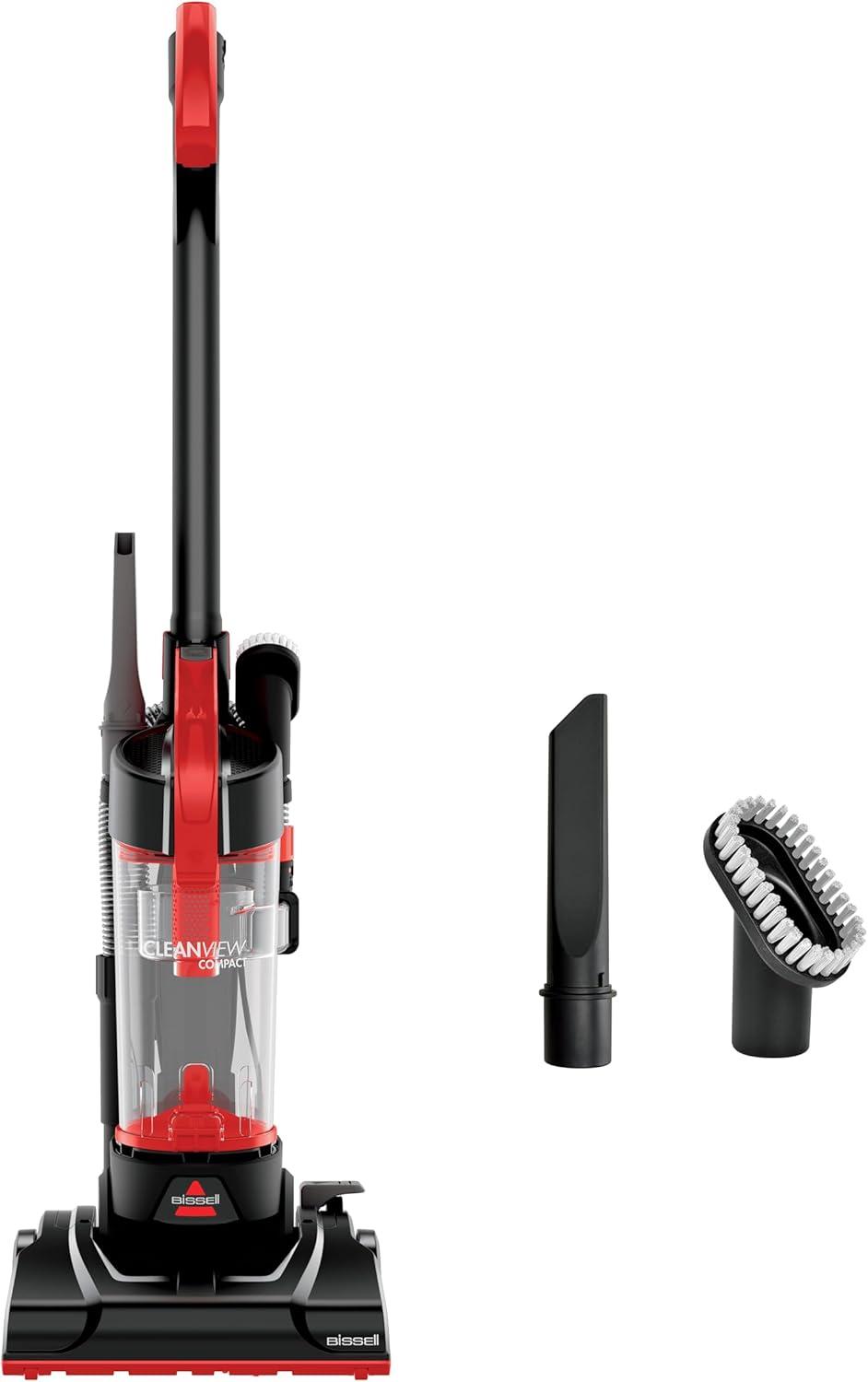 BISSELL CleanView Compact Upright Vacuum, Lightweight with Powerful Suction and Removable Extension Wand 3508