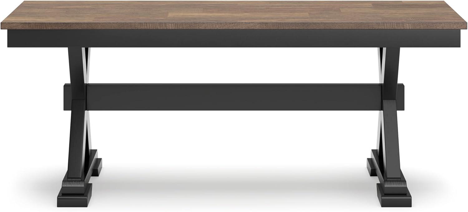 Signature Design by Ashley Wildenauer 50" Dining Bench, Brown & Black