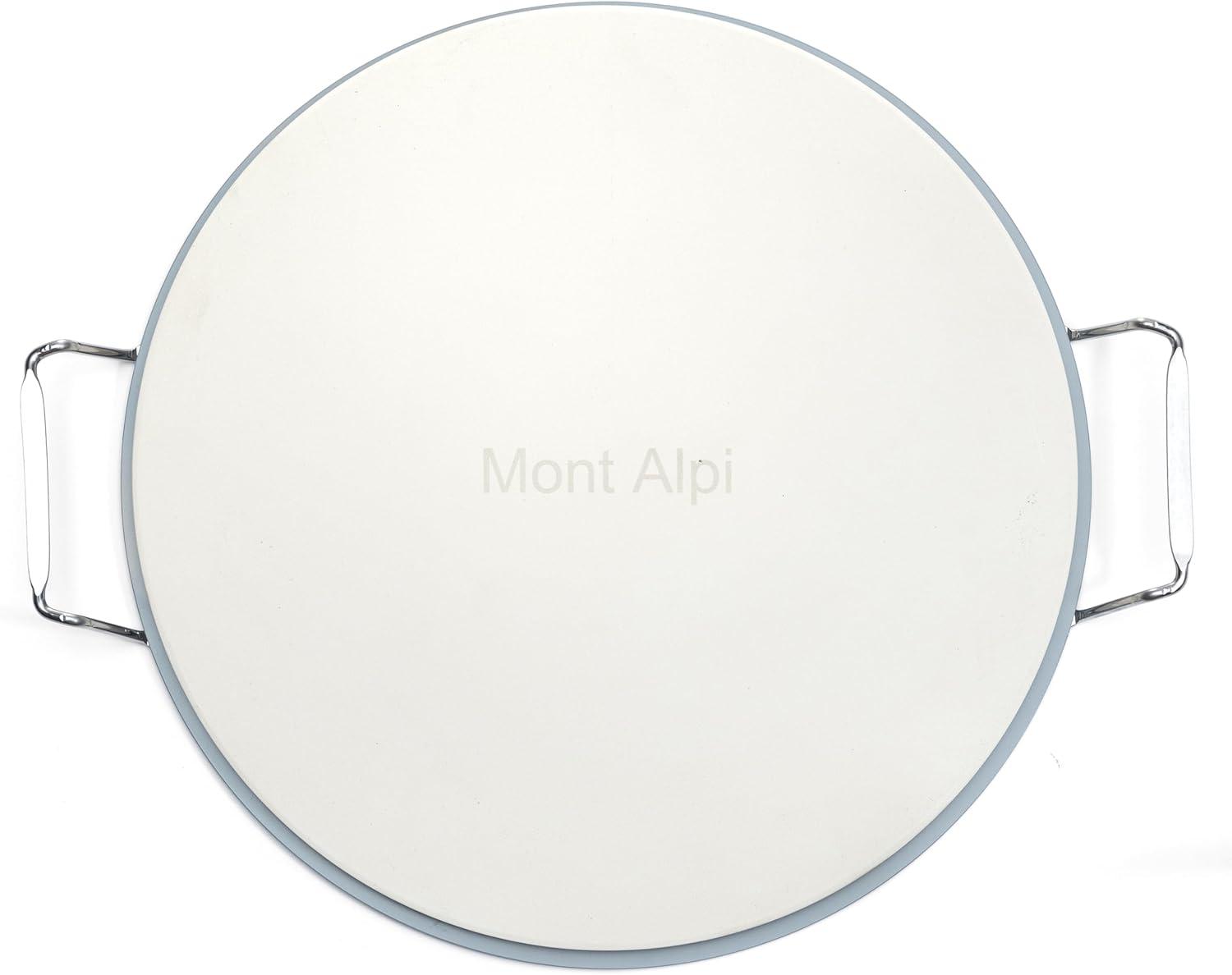 Mont Alpi Mont Alpi MAPK Universal Outdoor Grill Pizza Making Converter Kit - Pizza Stone Rest with Handles, 15" Pizza Stone, Stainless Steel Fold up Pizza Peel and Chicago Style Pizza Rocker Cutter Knife