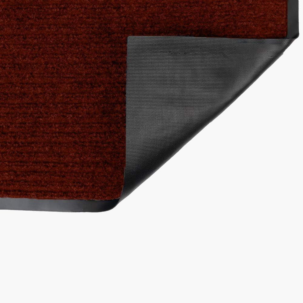 Notrax - 109S0034RB 109 Brush Step Entrance Mat, for Home or Office, 3' X 4' Red/Black 3' Width x 4' Length Red/Black Mat