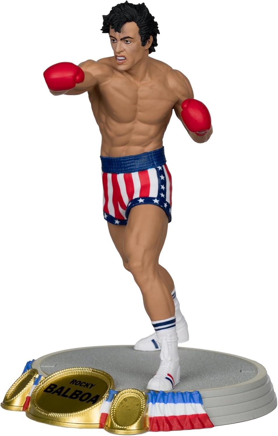 McFarlane Toys Rocky IV Movie Boxer Rocky Balboa on Stable Base 6-Inch Detailed Action Figure