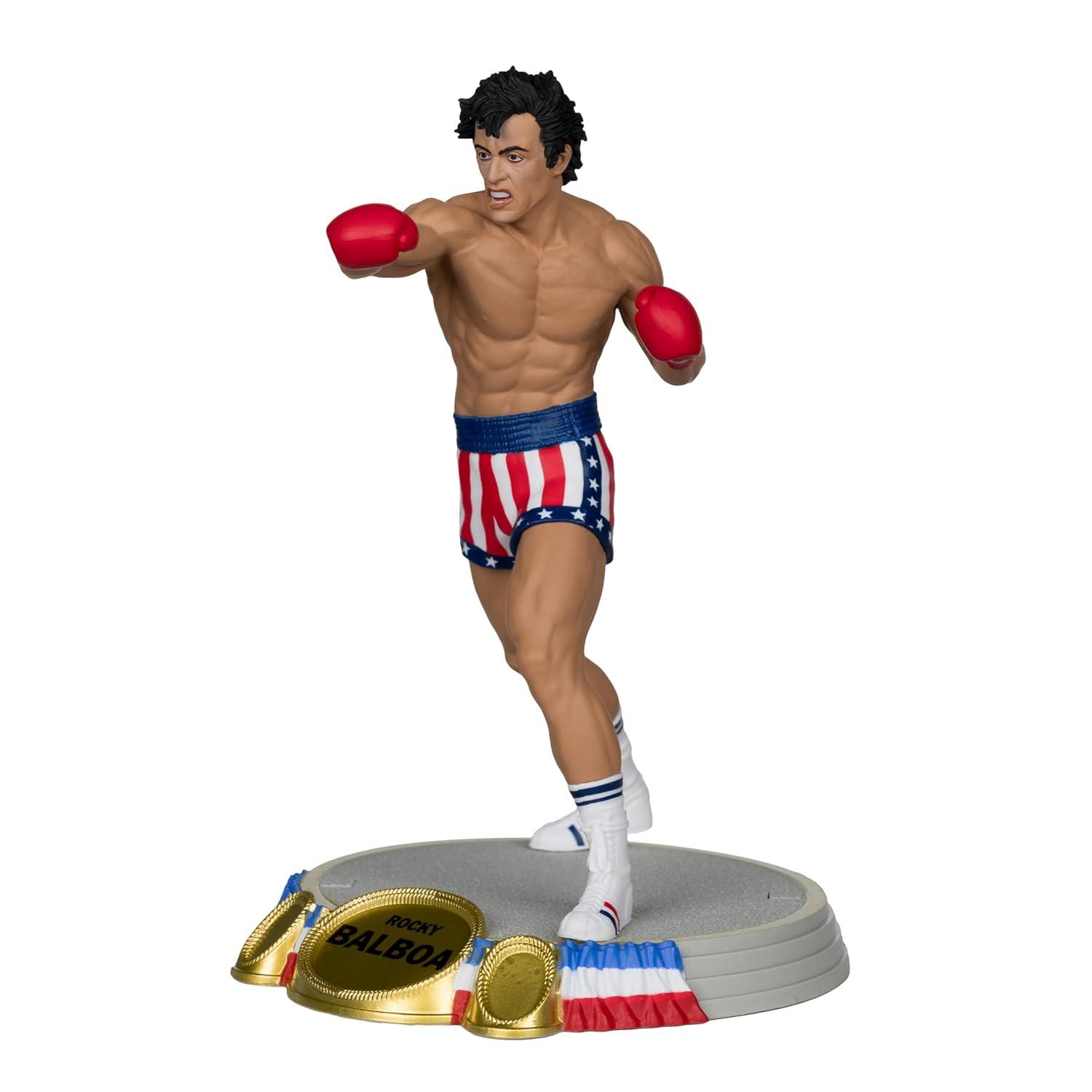 McFarlane Toys Rocky IV Movie Boxer Rocky Balboa on Stable Base 6-Inch Detailed Action Figure