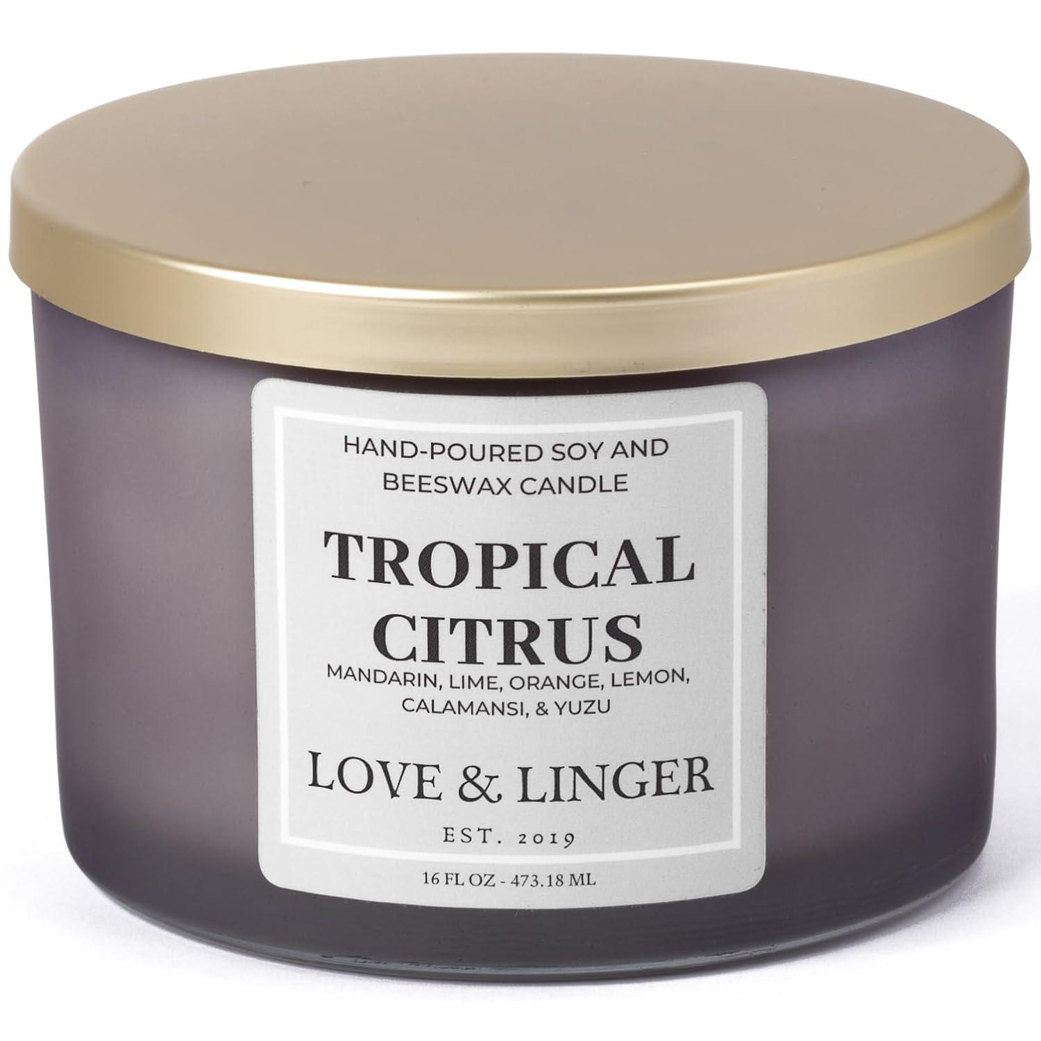 Tropical Citrus Frosted Grey Jar