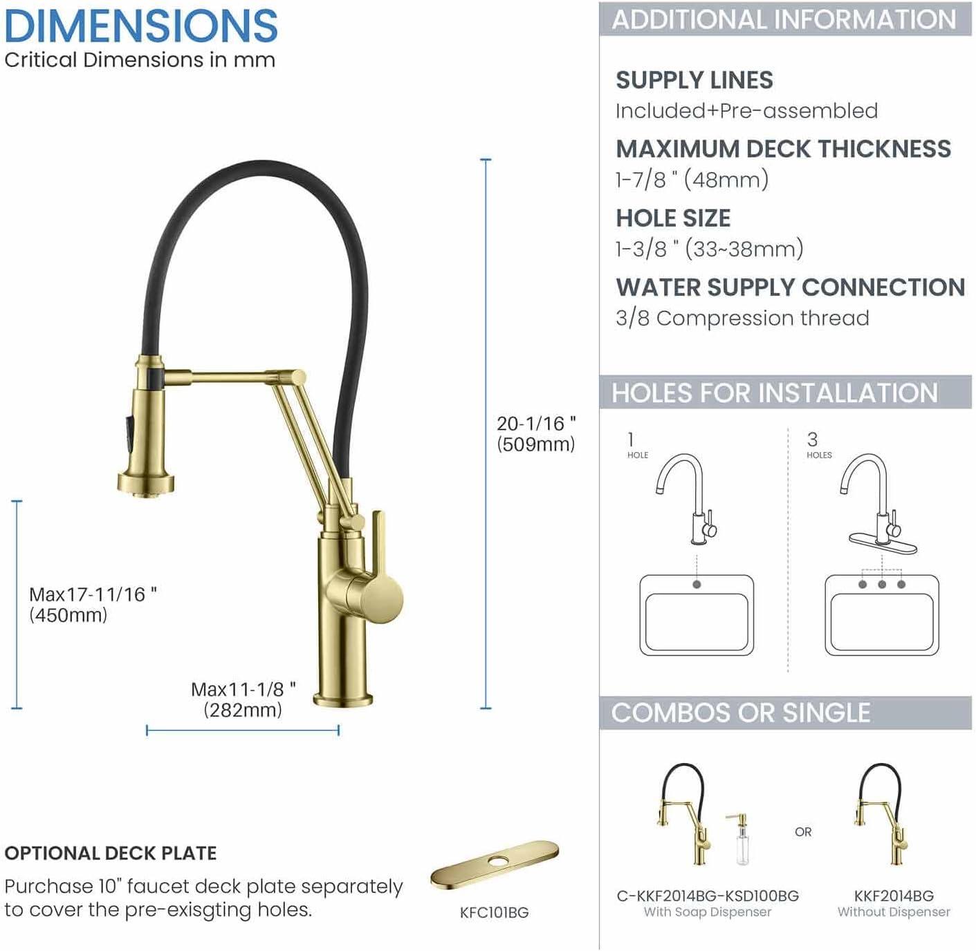 Engel Single Handle Pull Down Kitchen Faucet