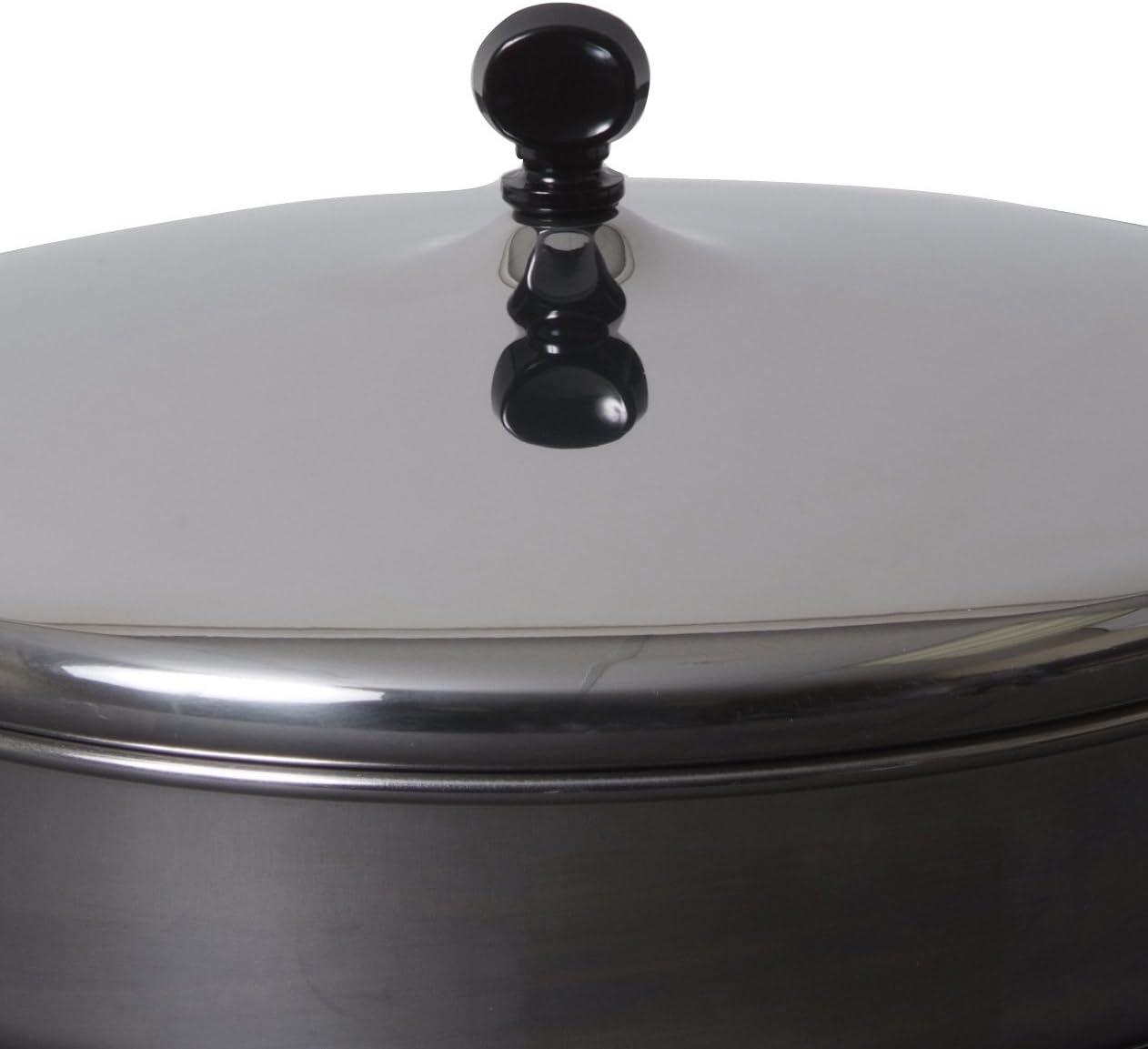 Farberware Classic Series 3qt Stainless Steel Straining Sauce Pan with Lid Silver: Dishwasher-Safe, Induction Compatible