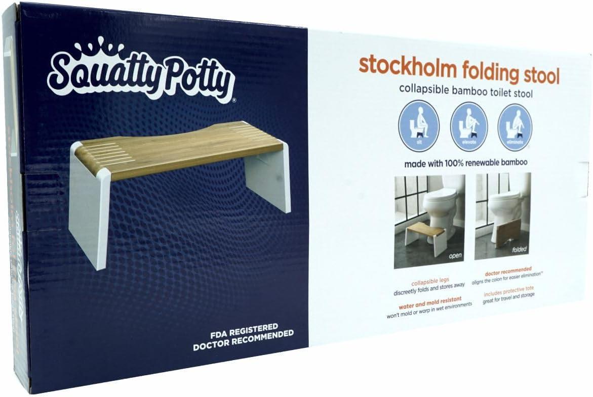 Squatty Potty SP-BAMBOO-STOCKHOLM Stockholm Toilet Stool