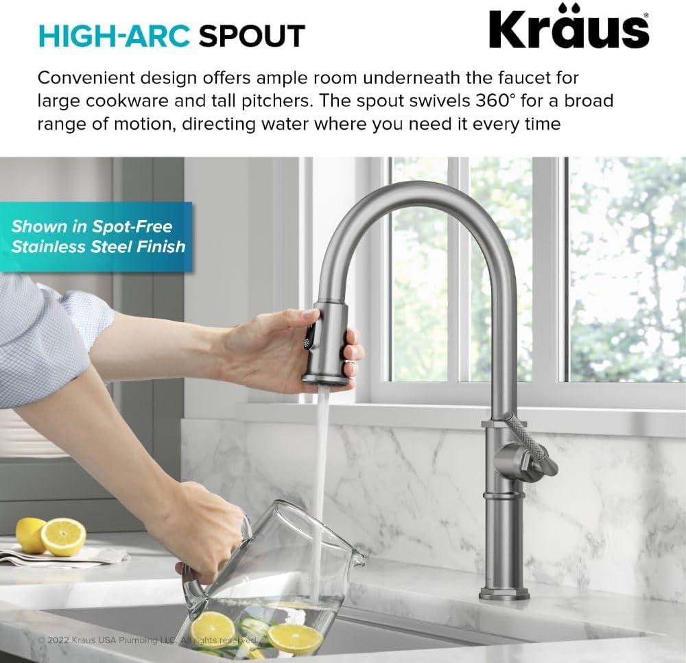 KRAUS Allyn Pull-Down Single Handle Kitchen Faucet