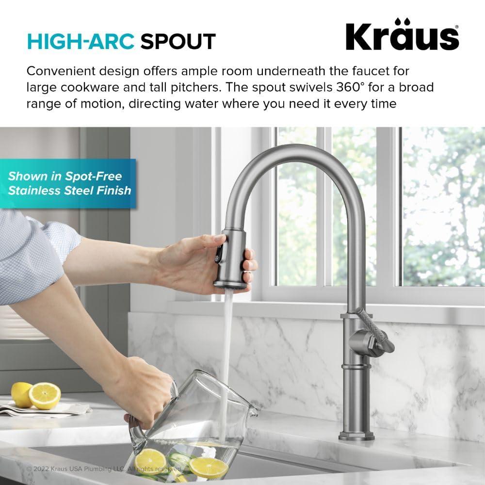 KRAUS Allyn Pull-Down Single Handle Kitchen Faucet
