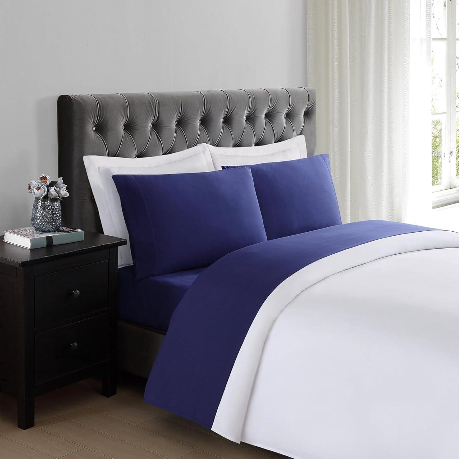 Truly Soft Everyday Brushed Microfiber Polyester 4-Piece Queen Sheet Set with Deep Pocket Fitted