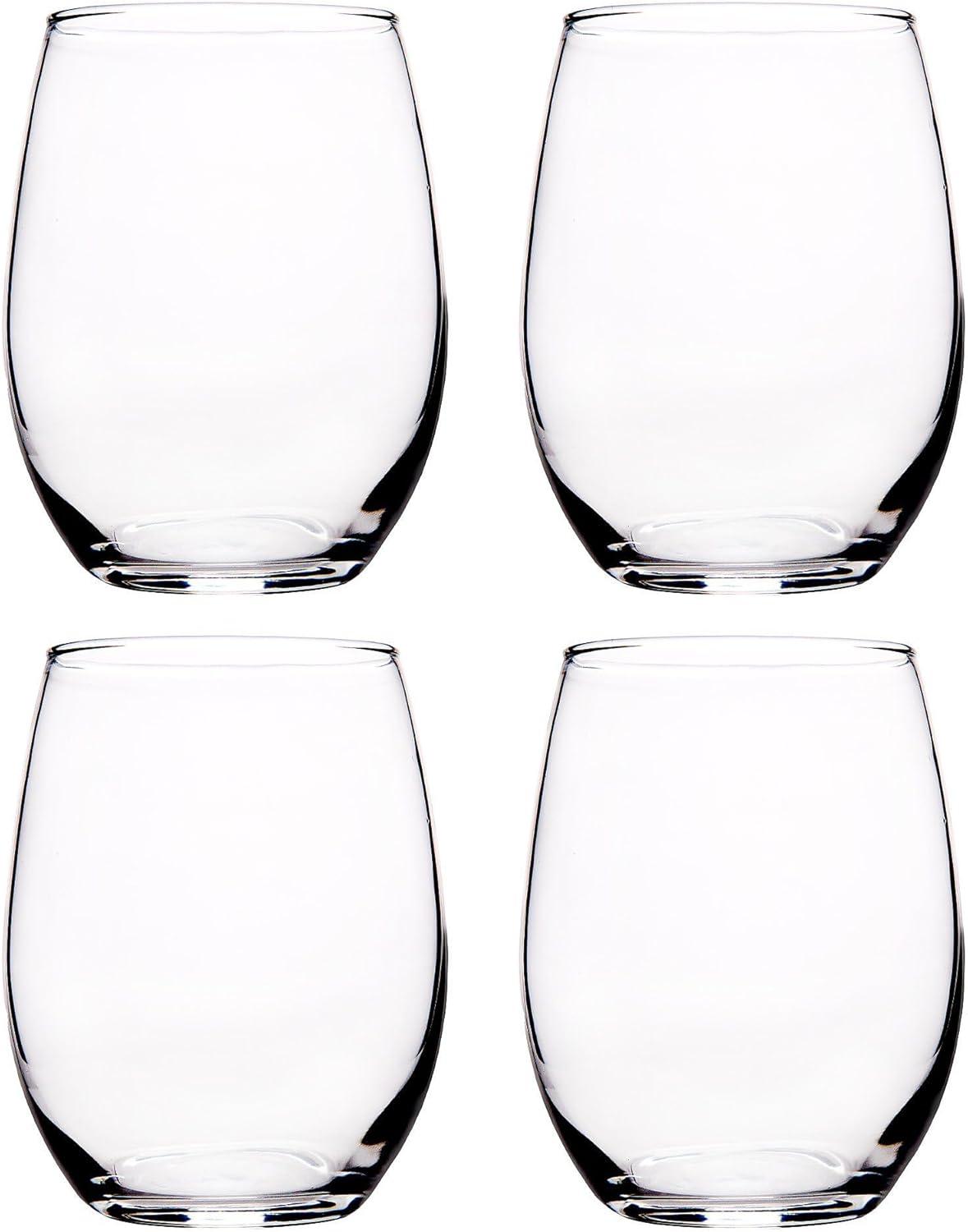 Home Essentials and Beyond 15oz. Wine Glass Set (Set of 4)