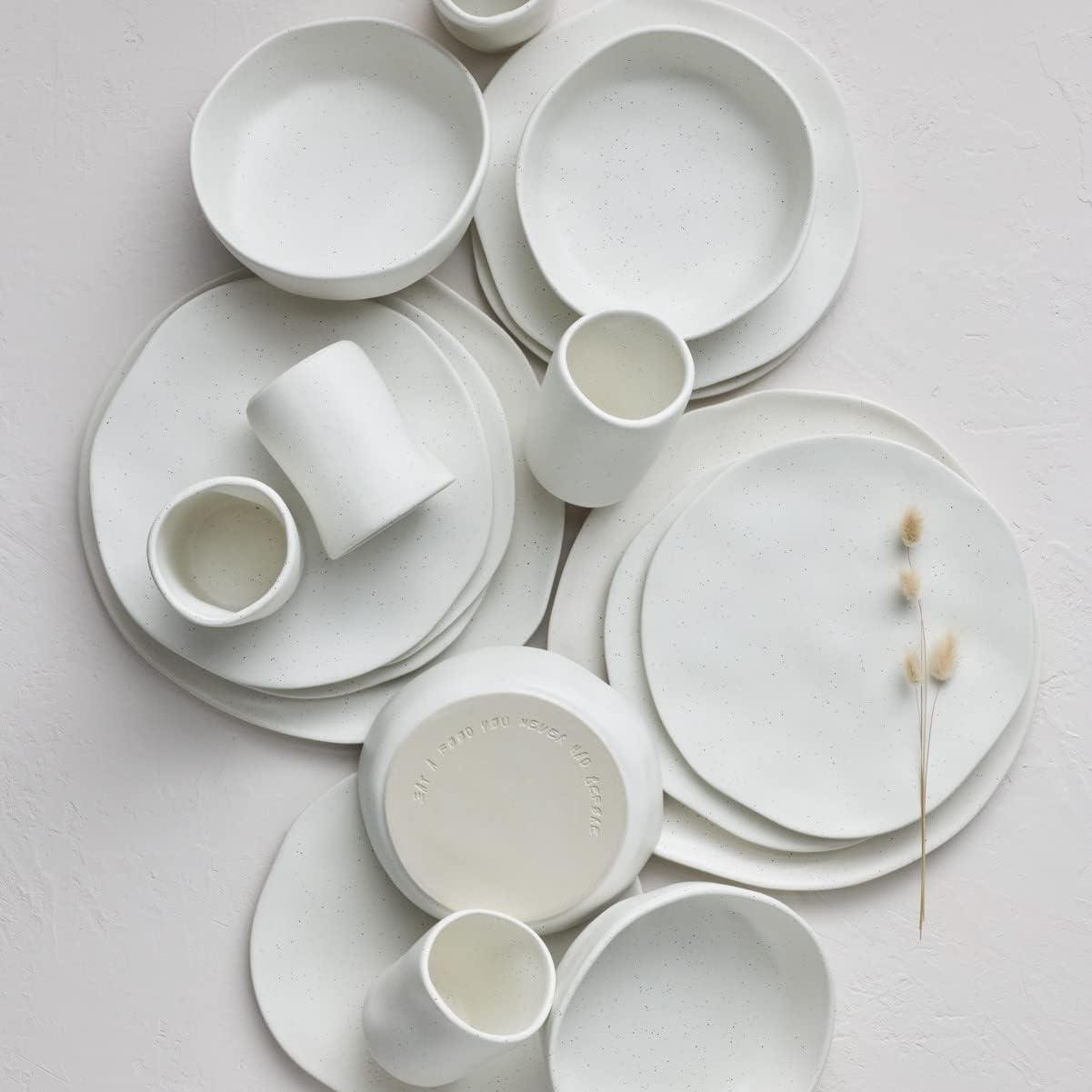 Stone by Mercer Project Hekonda Debossed 32-Piece Dinnerware Set Stoneware