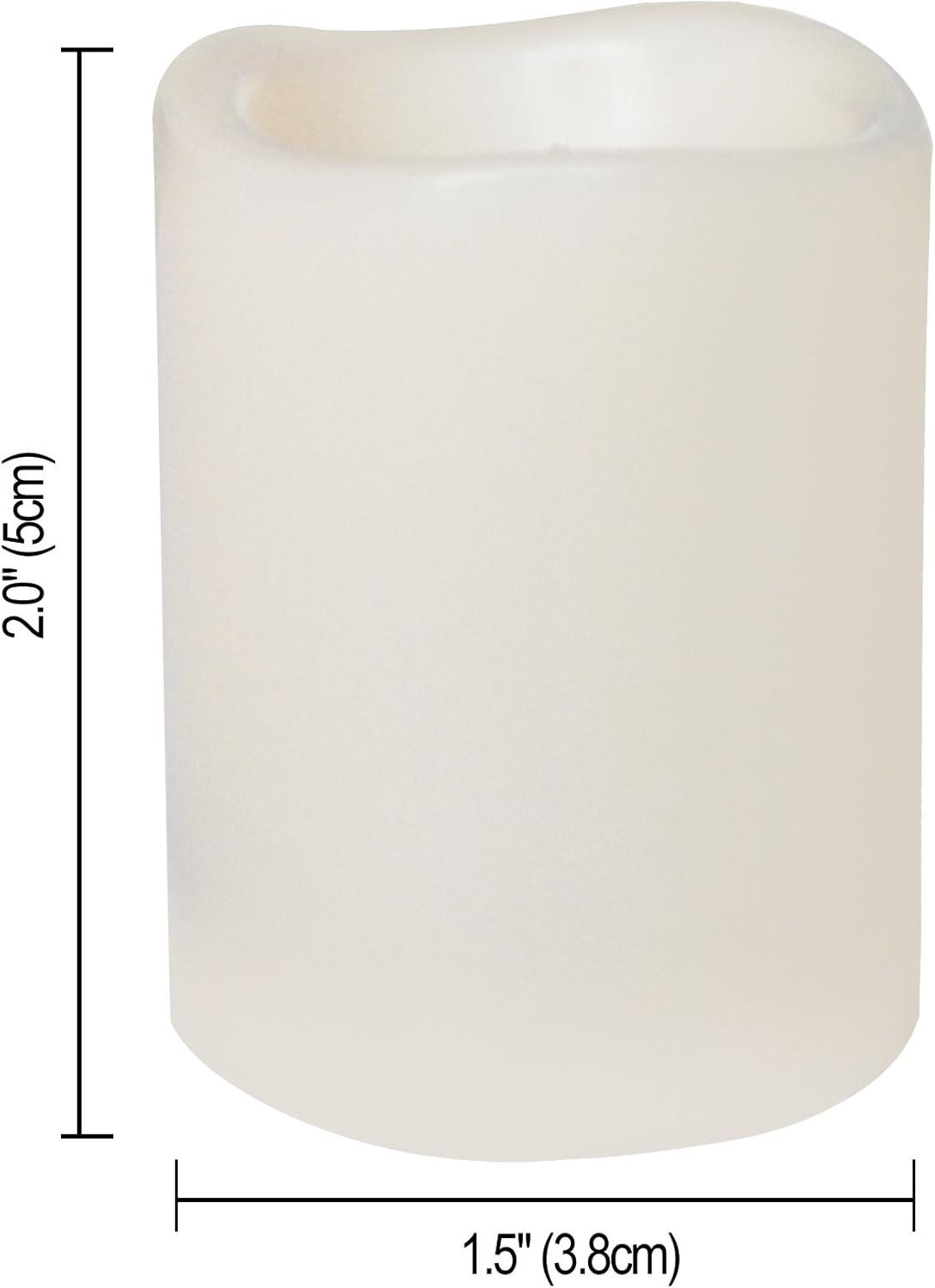 Candle Choice 12-Pack Realistic Flameless Votive Candles Bright Battery Operated LED Votives with Remote 1.5”x2” Long Battery Life Festival Party Wedding Birthday Holiday Home Décor Centerpiece Gift