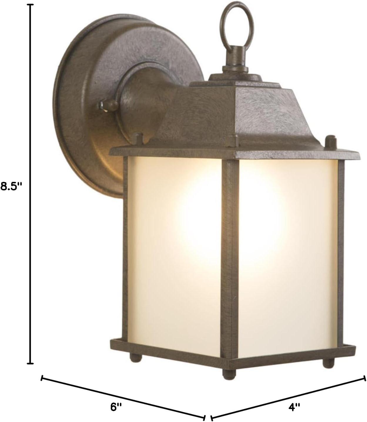 Yosemite Home Decor 5008IBR Tara Collection Incandescent Exterior Sconce, 4.5-Inch, Brown Frame