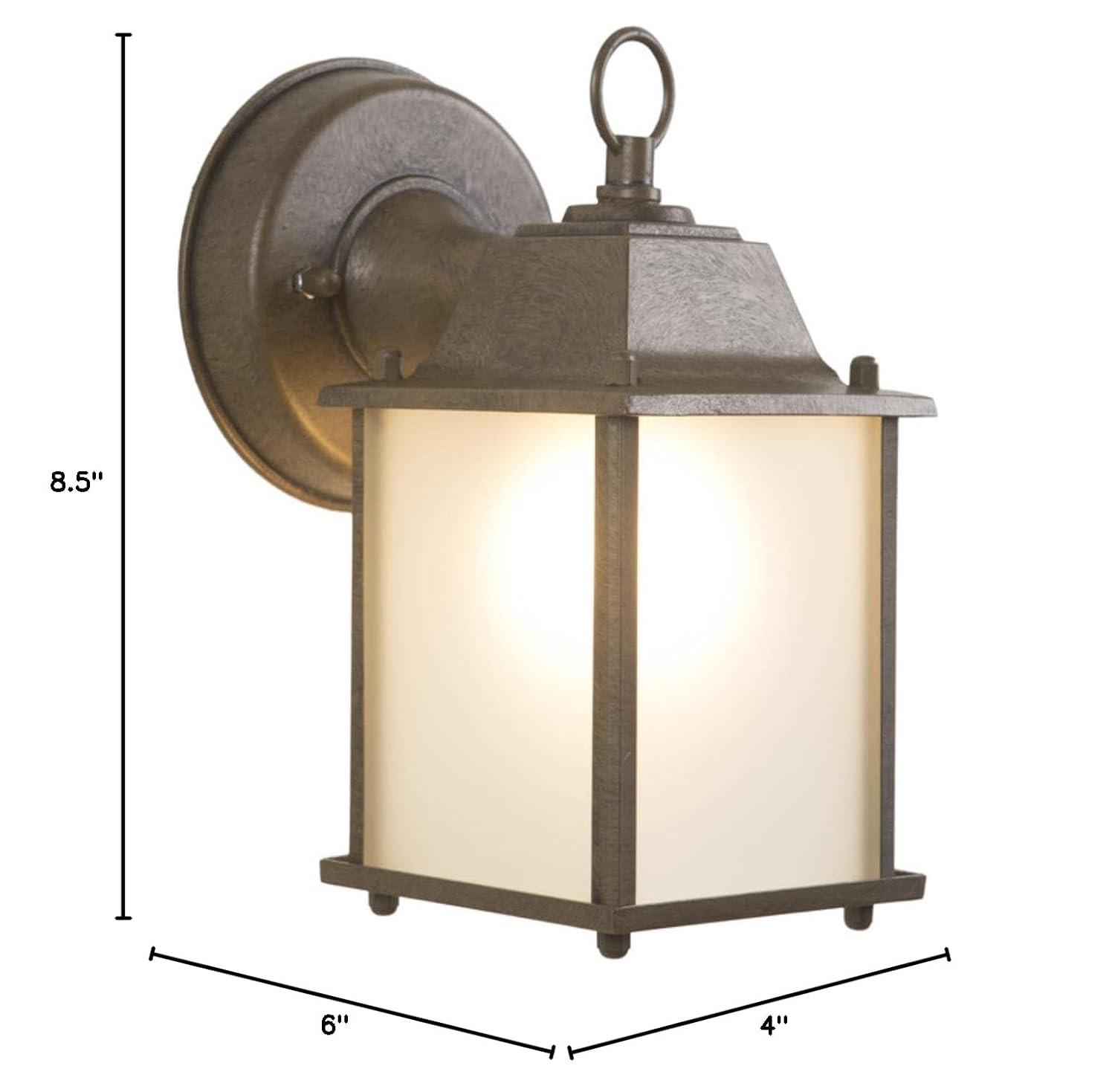 Yosemite Home Decor 5008IBR Tara Collection Incandescent Exterior Sconce, 4.5-Inch, Brown Frame