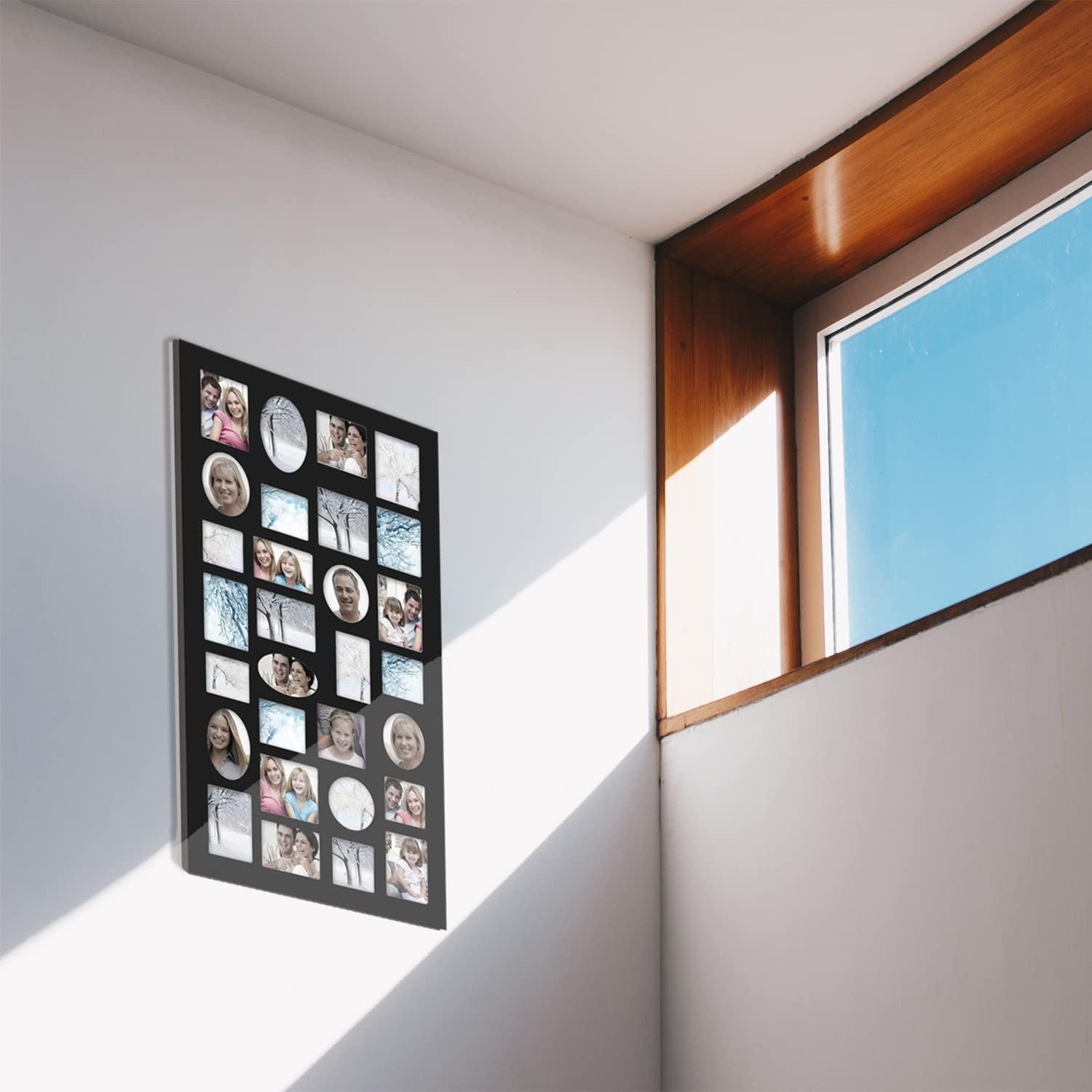 Adeco Trading Black Solid + Manufactured Wood Picture Frame