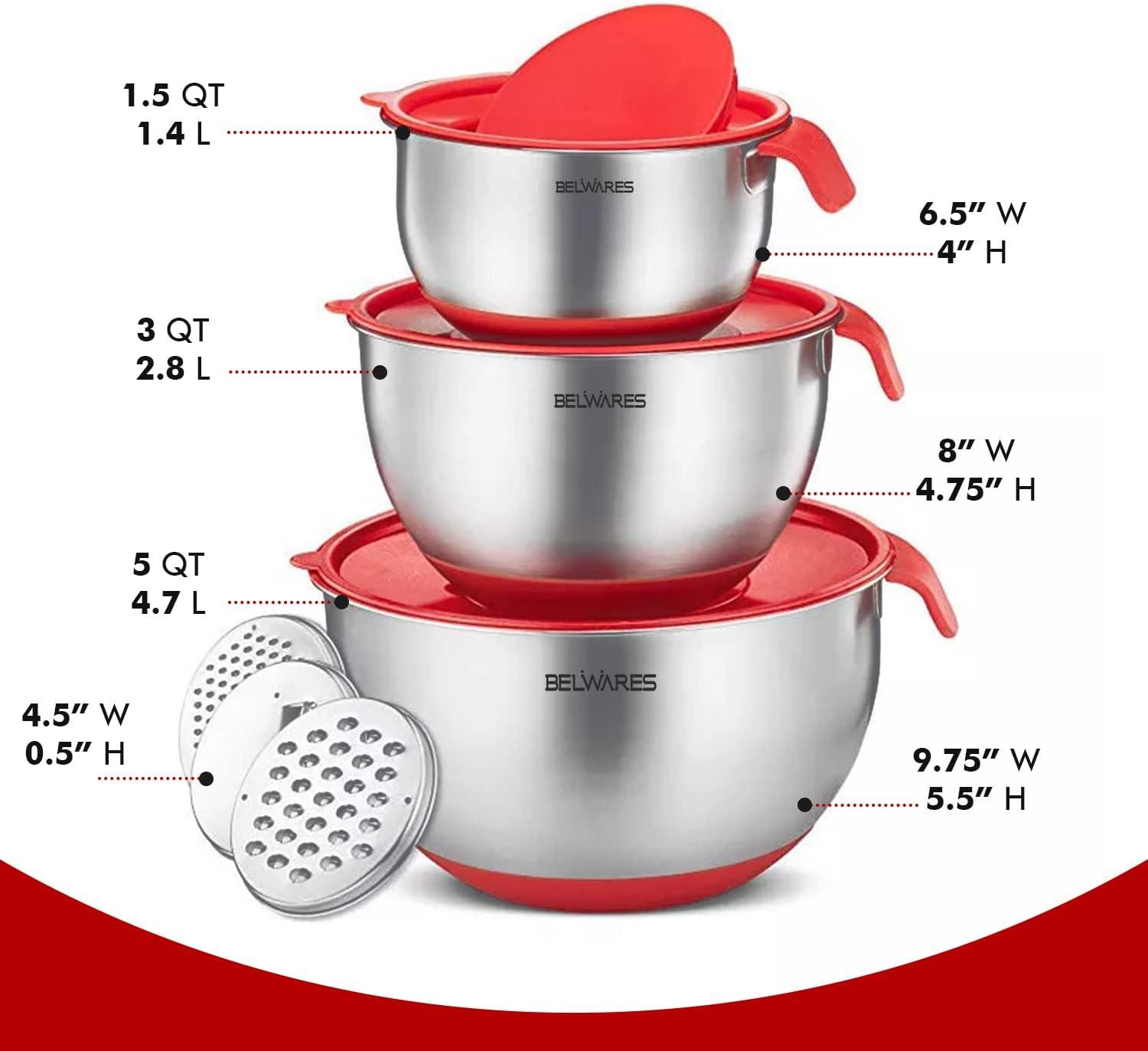 Stainless Steel Nested Mixing Bowl Set