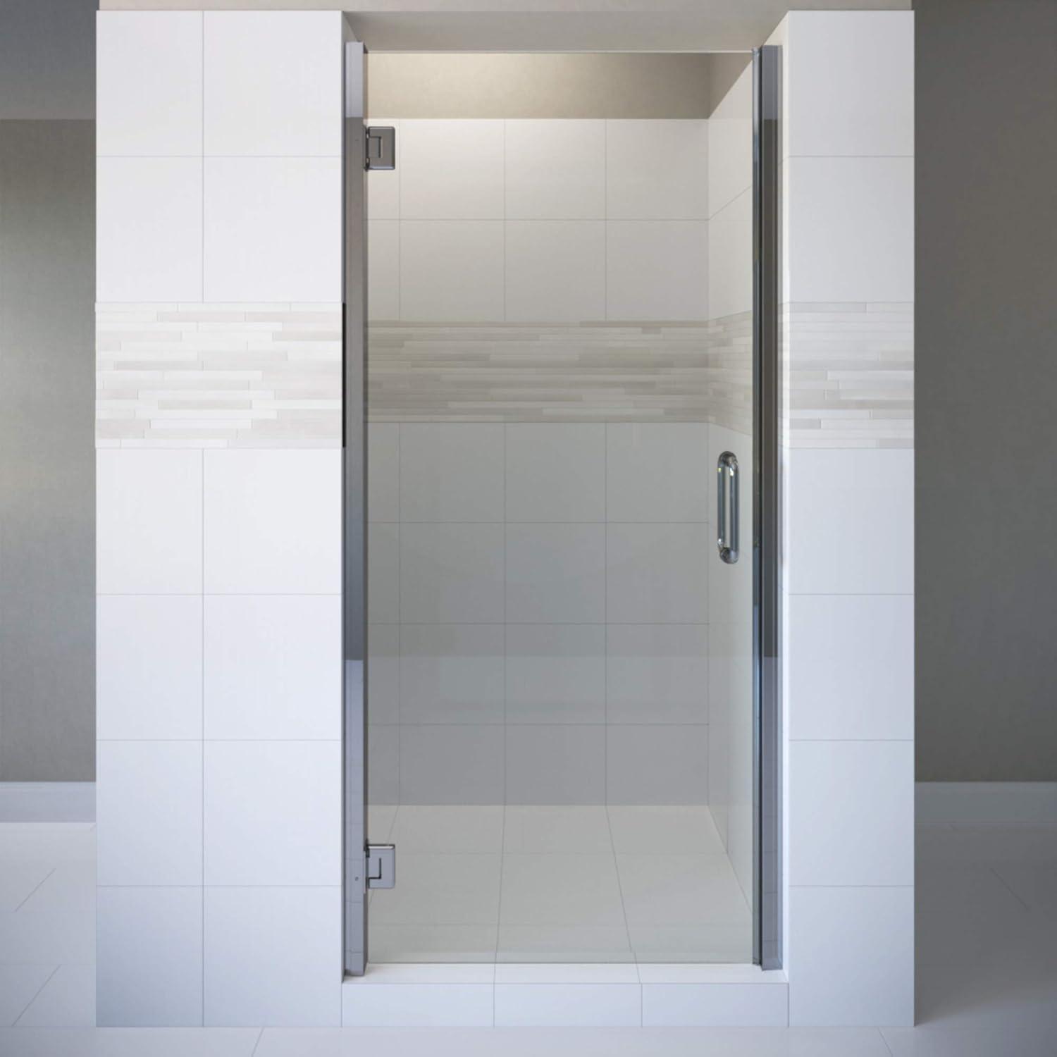 Coppia 26.56" x 72" Clear Glass Hinged Shower Door