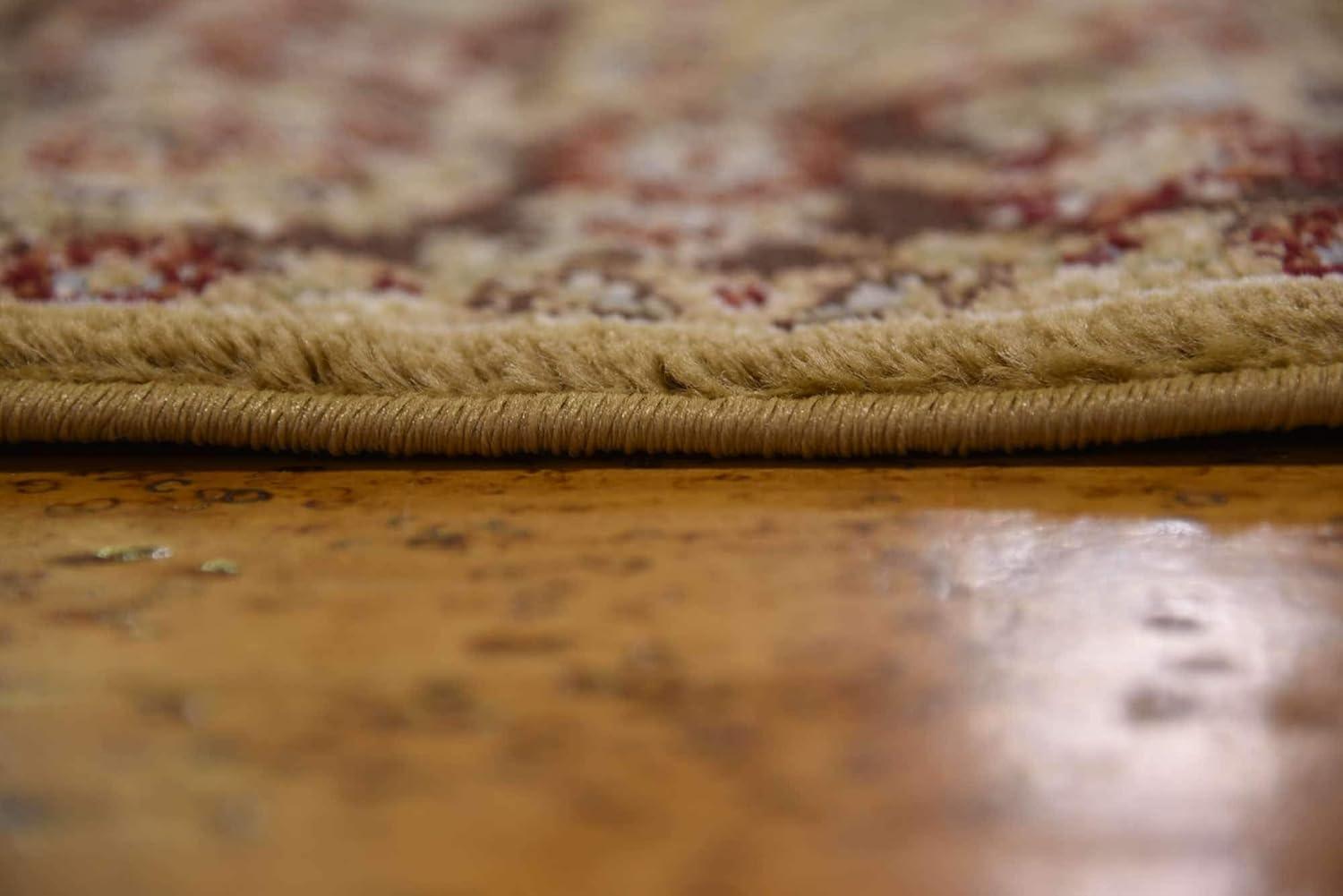 Unique Loom 4' 1 x 4' 1 Square Tan Voyage Asheville Area Rug