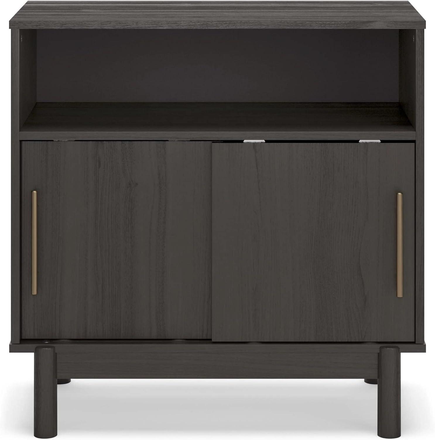 Signature Design by Ashley Contemporary Brymont Accent Cabinet  Dark Gray