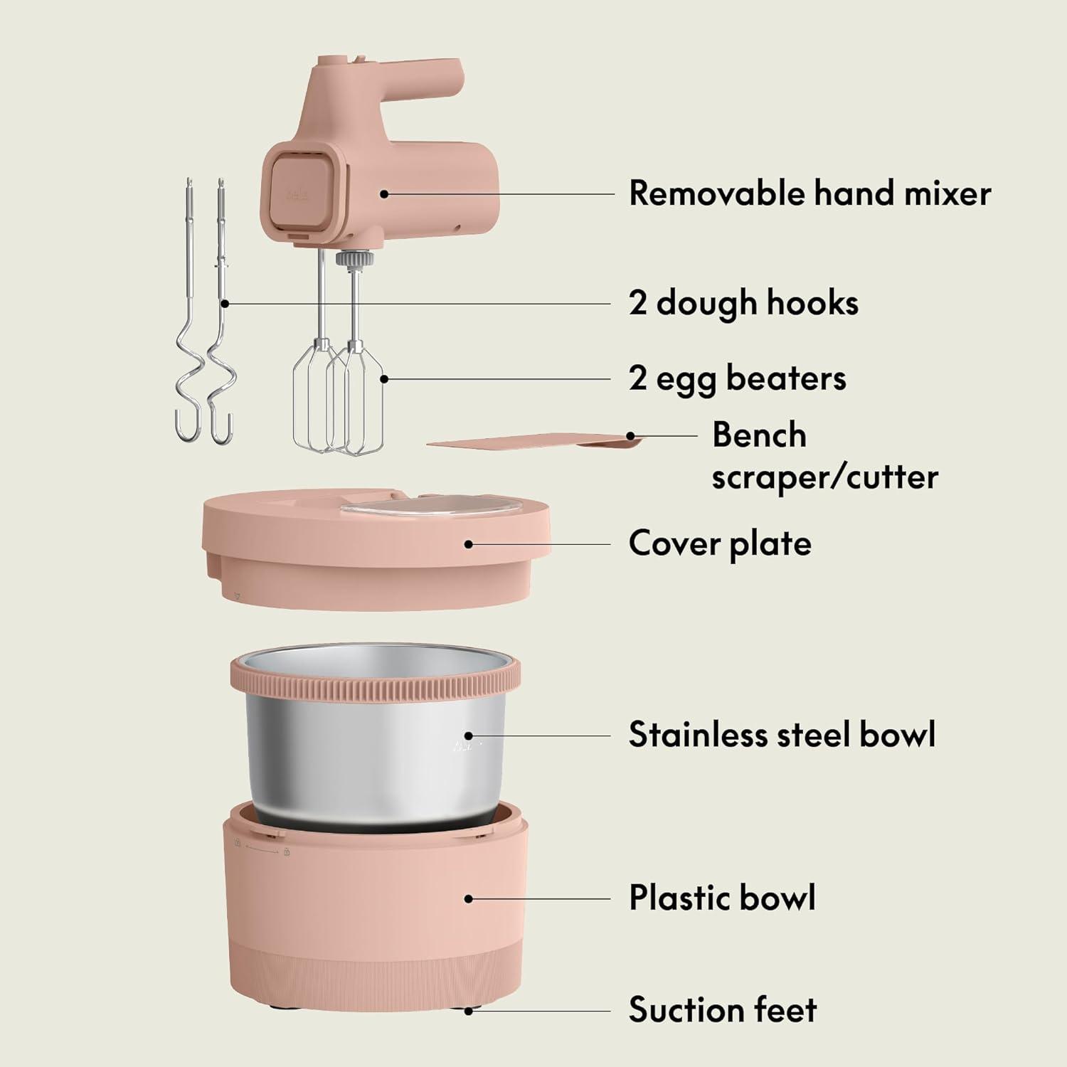 bella 3.5qt Hand and Stand Mixer Blossom