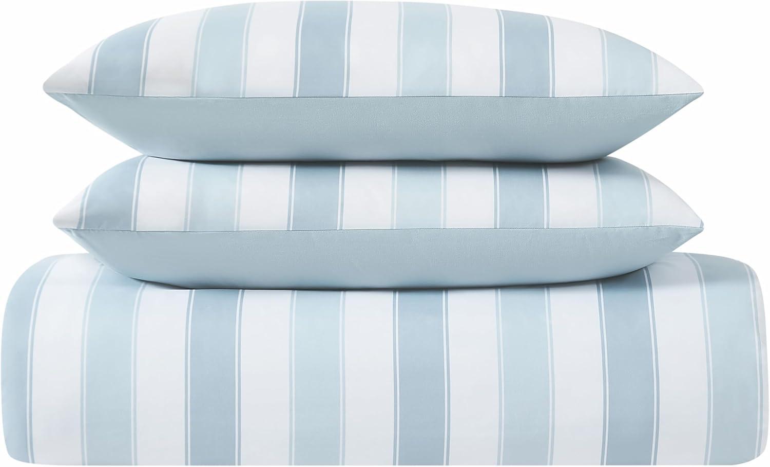 Aiden Polyester Standard Striped Duvet Cover Set