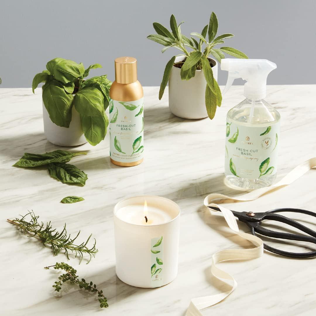 Fresh-Cut Basil Home Fragrance Mist with Gold Cap