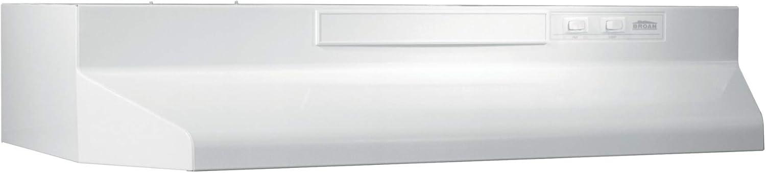 Broan NuTone 24" Steel 190 CFM Convertible Under Cabinet Range Hood with Mesh Filter