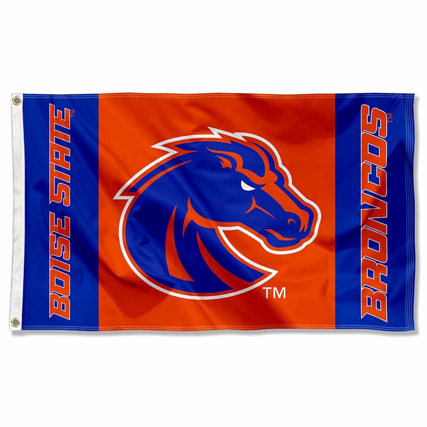 Boise State Broncos Blue and Orange Polyester Garden Flag