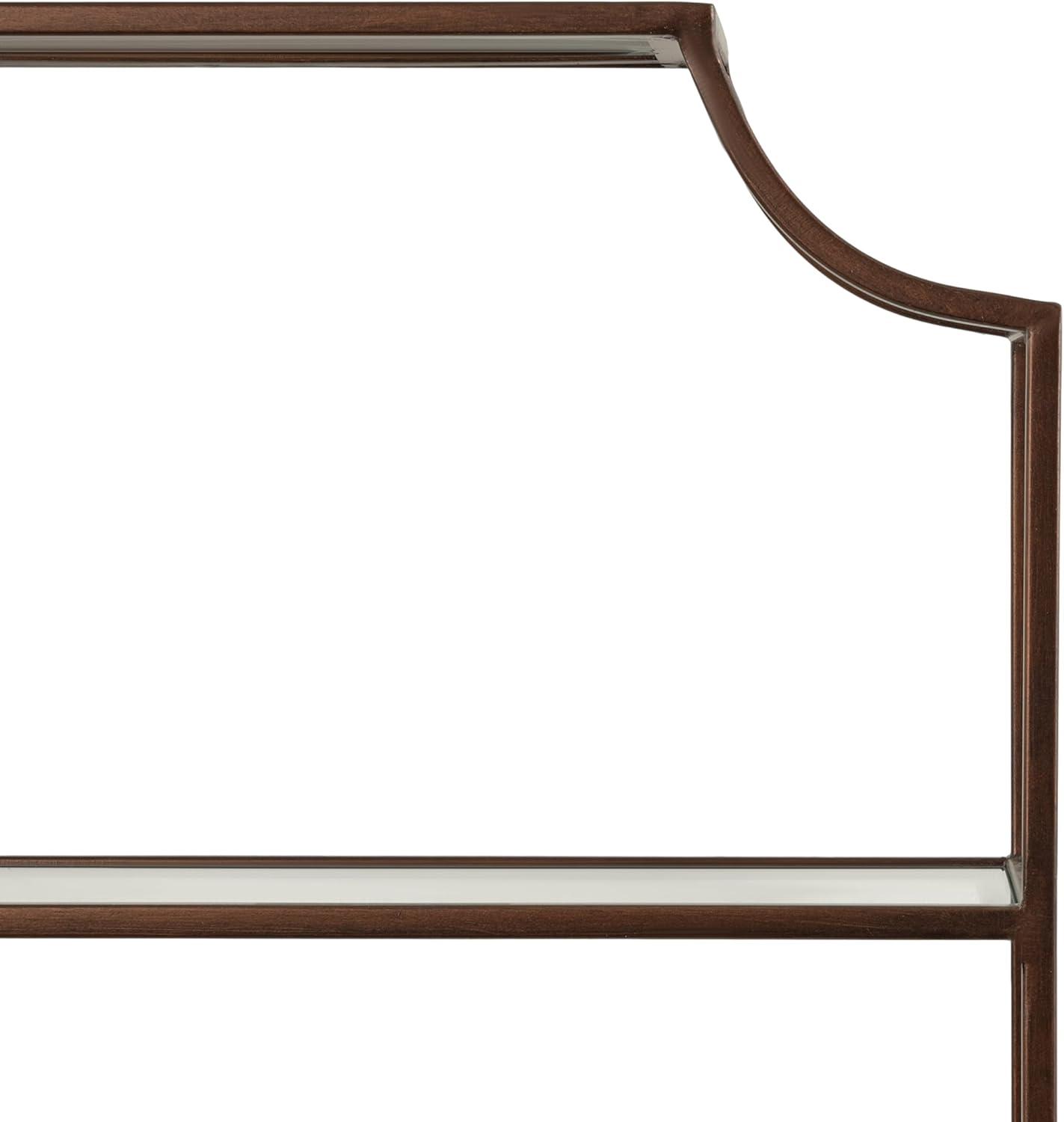 Kate & Laurel All Things Decor 21"x30" 3-Tier Ciel Wall Decorative Floating Shelves Bronze