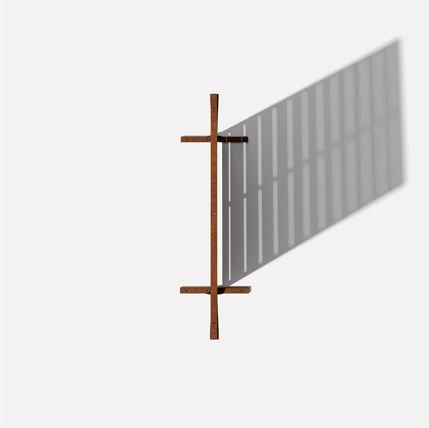 Corten Steel 76" Folding Privacy Screen for Outdoor Spaces