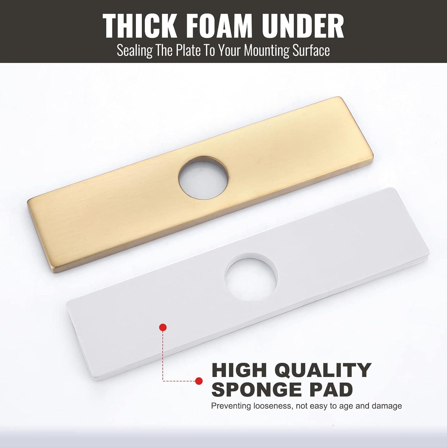 iVIGA VCC06G iVIGA 10" Sink Faucet Hole Cover Deck Plate