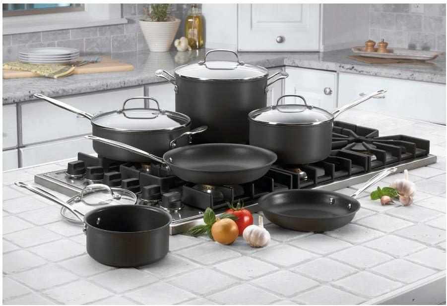 Cuisinart Chef's Classic Non Stick Hard-Anodized 10 Piece Cookware Set