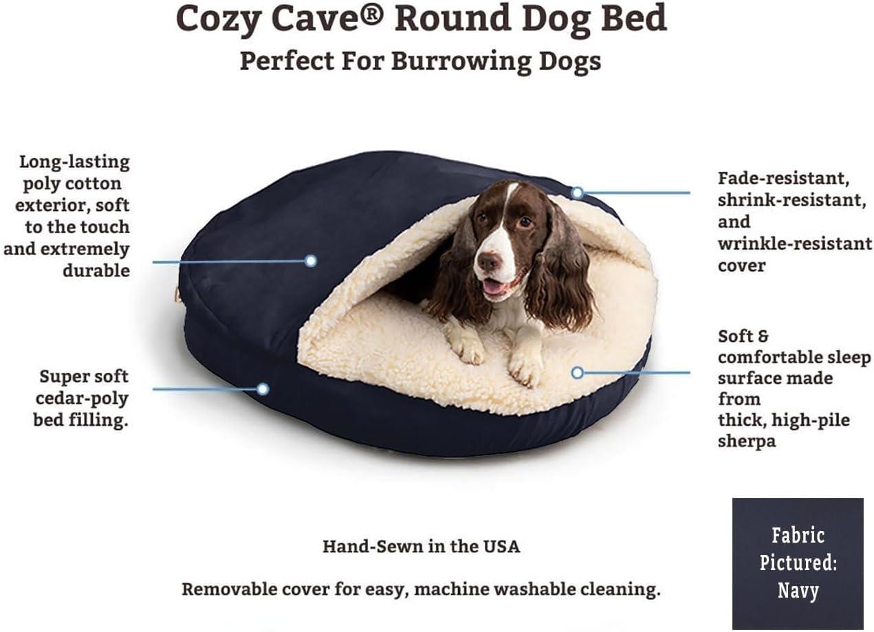 Snoozer Cozy Cave Hooded Dog Bed Poly/Cotton