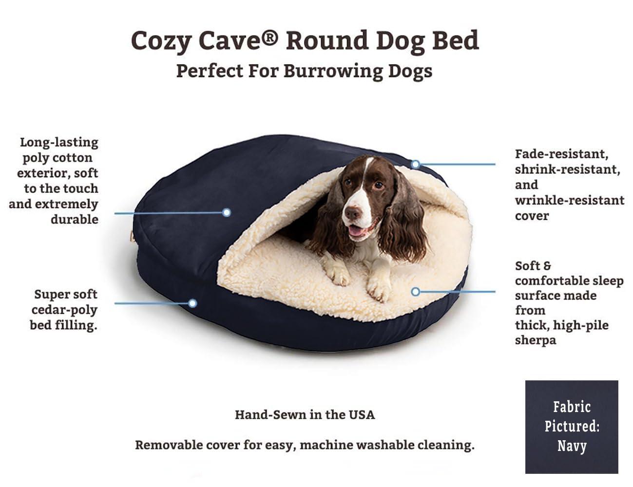 Snoozer Cozy Cave Hooded Dog Bed Poly/Cotton