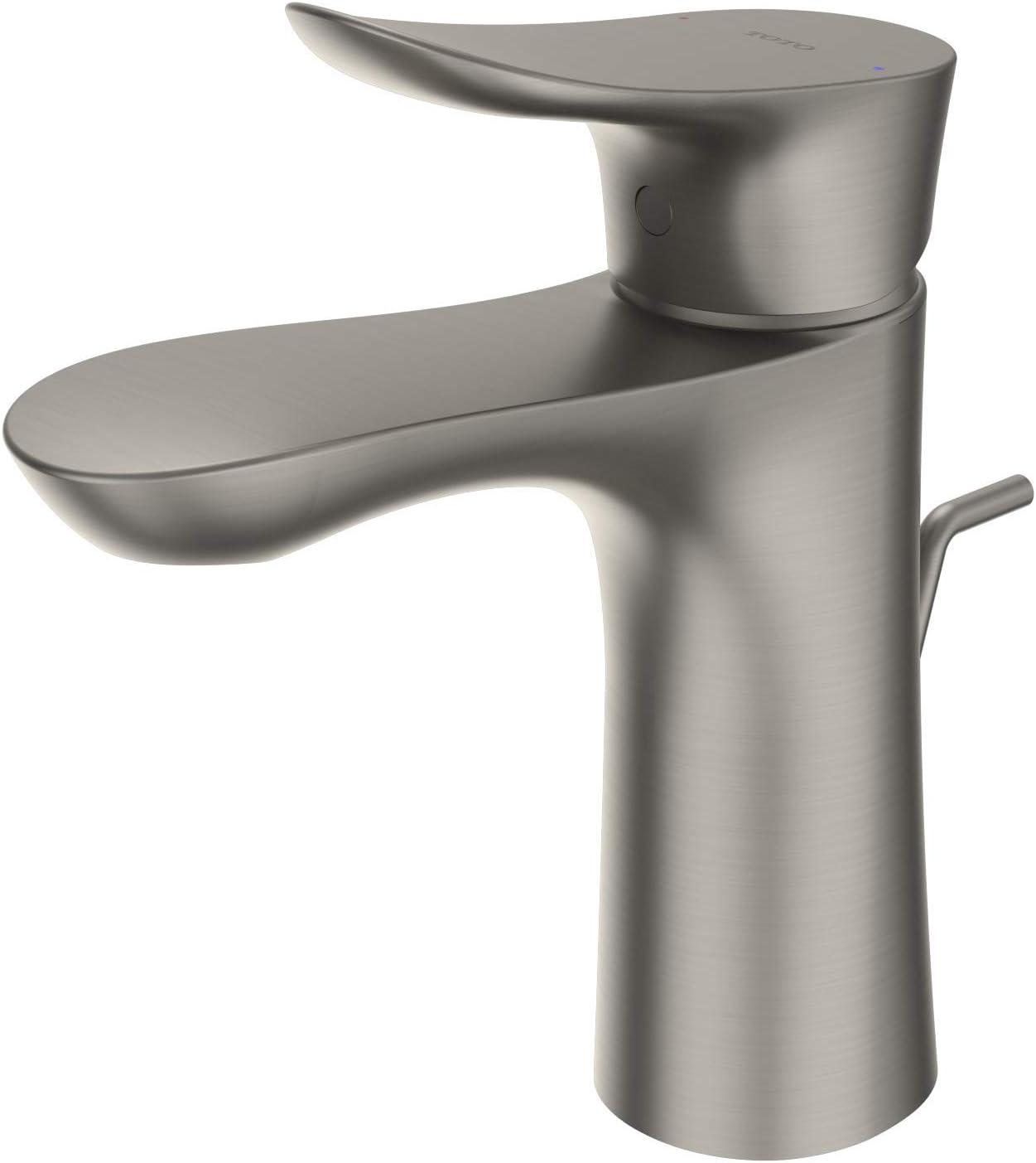 TOTO TLG01301U#BN Single Hole Bathroom Faucet with Drain Assembly and Comfort Glide Technology