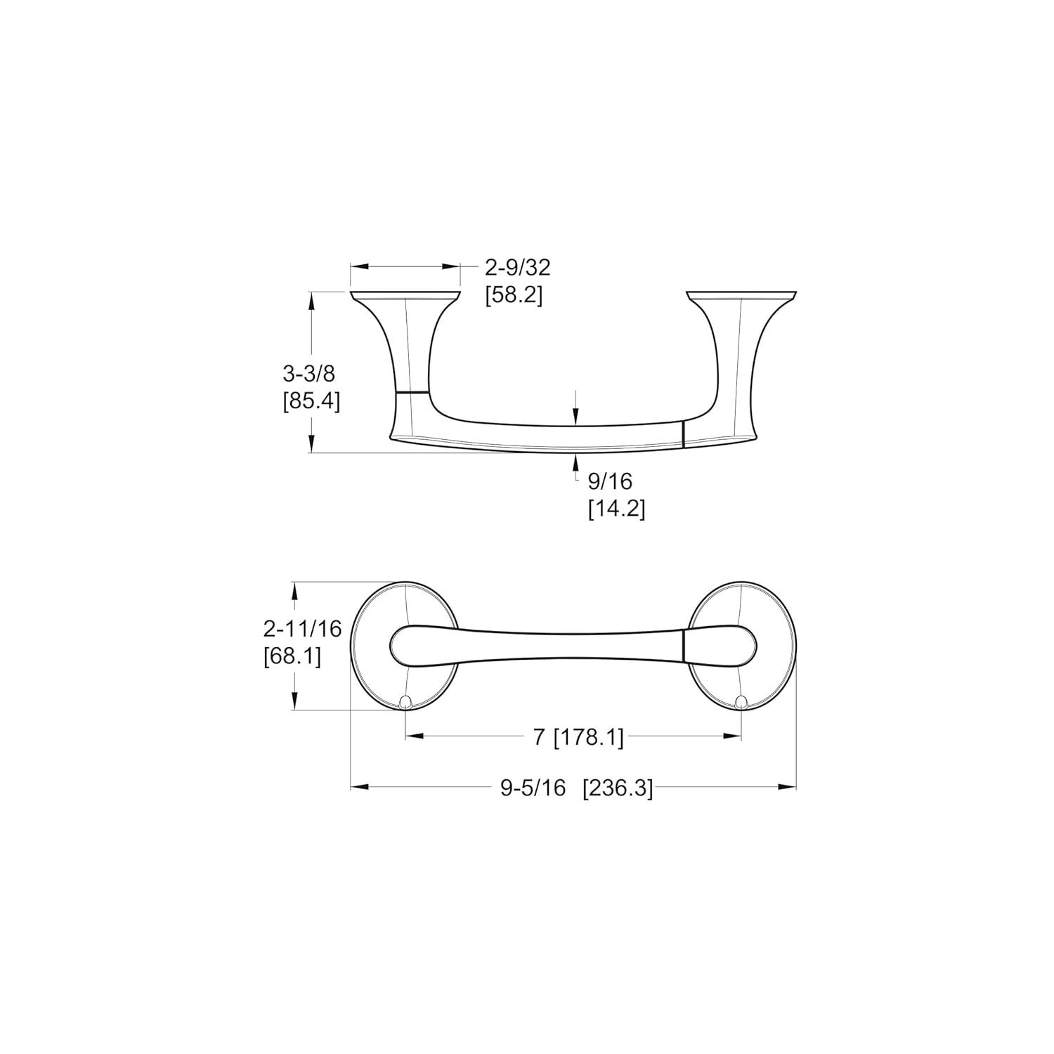 Pfister BPH-RH0BG Rhen Wall Mount Toilet Paper Holder