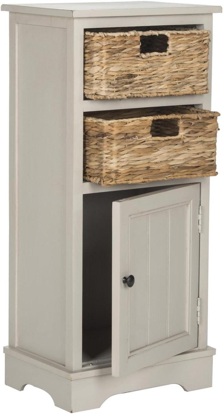Connery Cabinet - AMH5742 - White Washed - Safavieh Couture