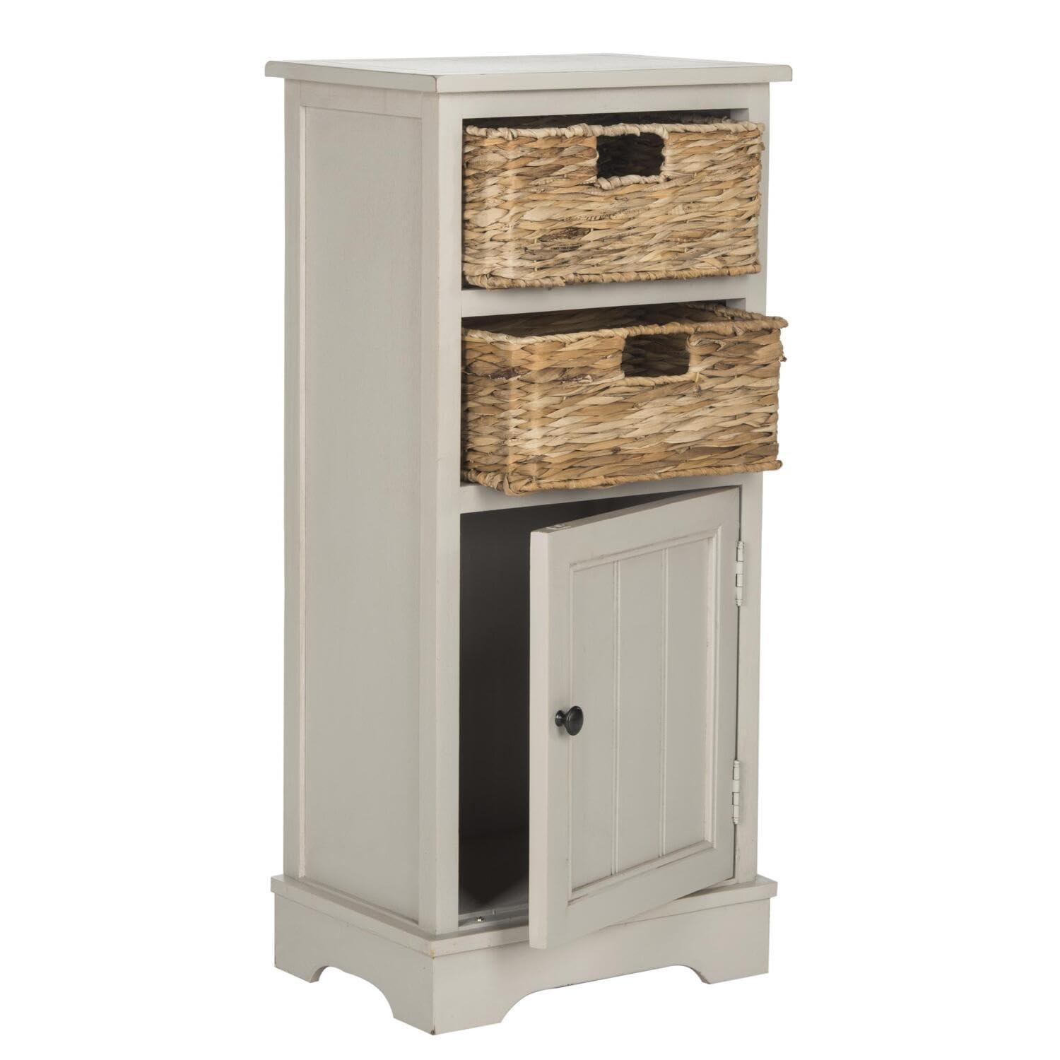 Connery Cabinet - AMH5742 - White Washed - Safavieh Couture