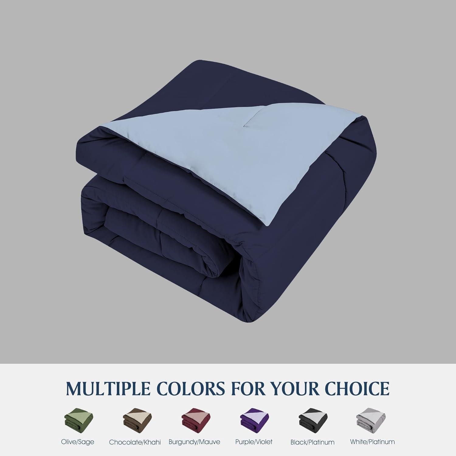 Microfiber Reversible Down Alternative Comforter